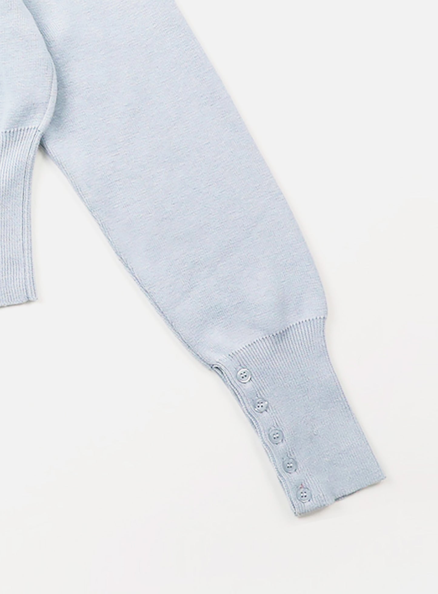 The Pure Button-Up Hooded Cardigan - Light Blue