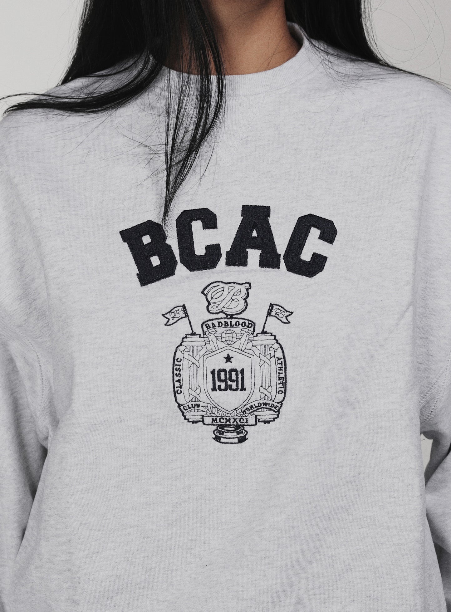BCAC Emblem Heavyweight Sweatshirt - Ash Gray