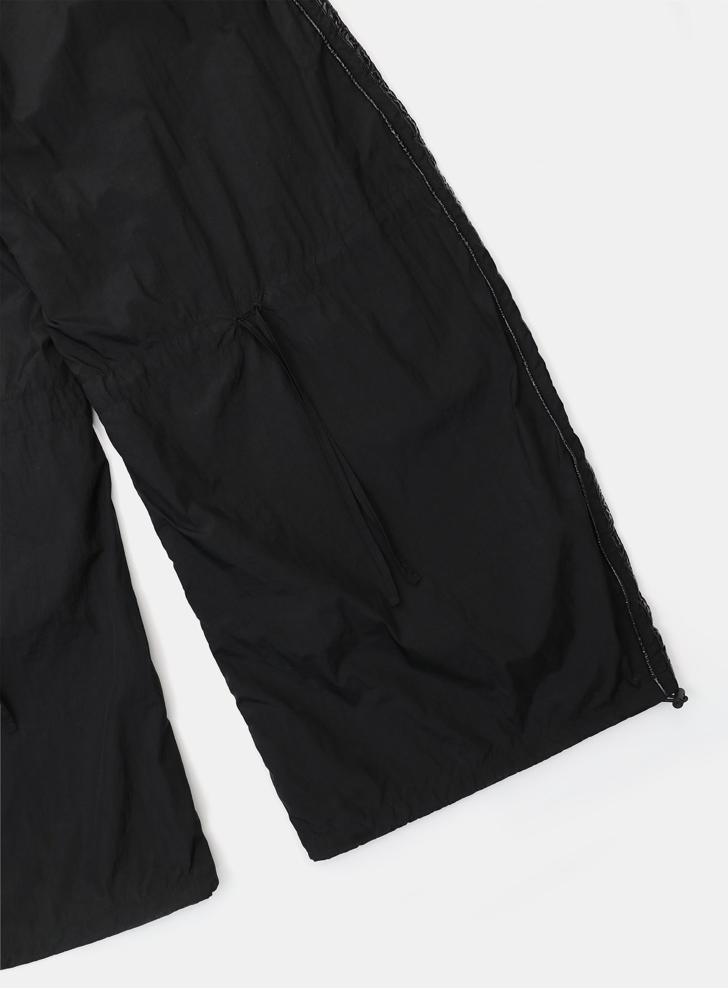 Dark Billy Nylon Curved Track Pants - Black