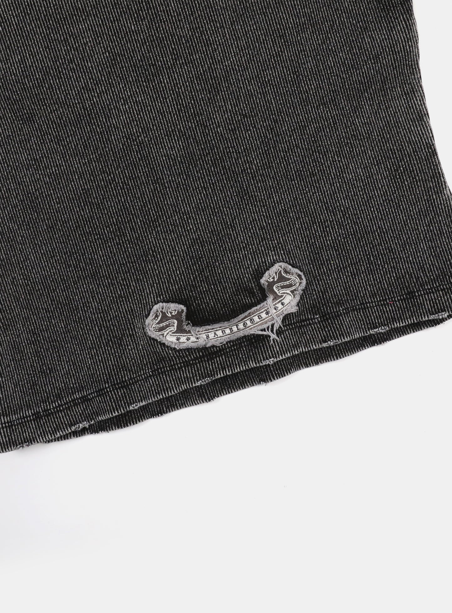 Rusty Denim V-Neck T-Shirt - Black