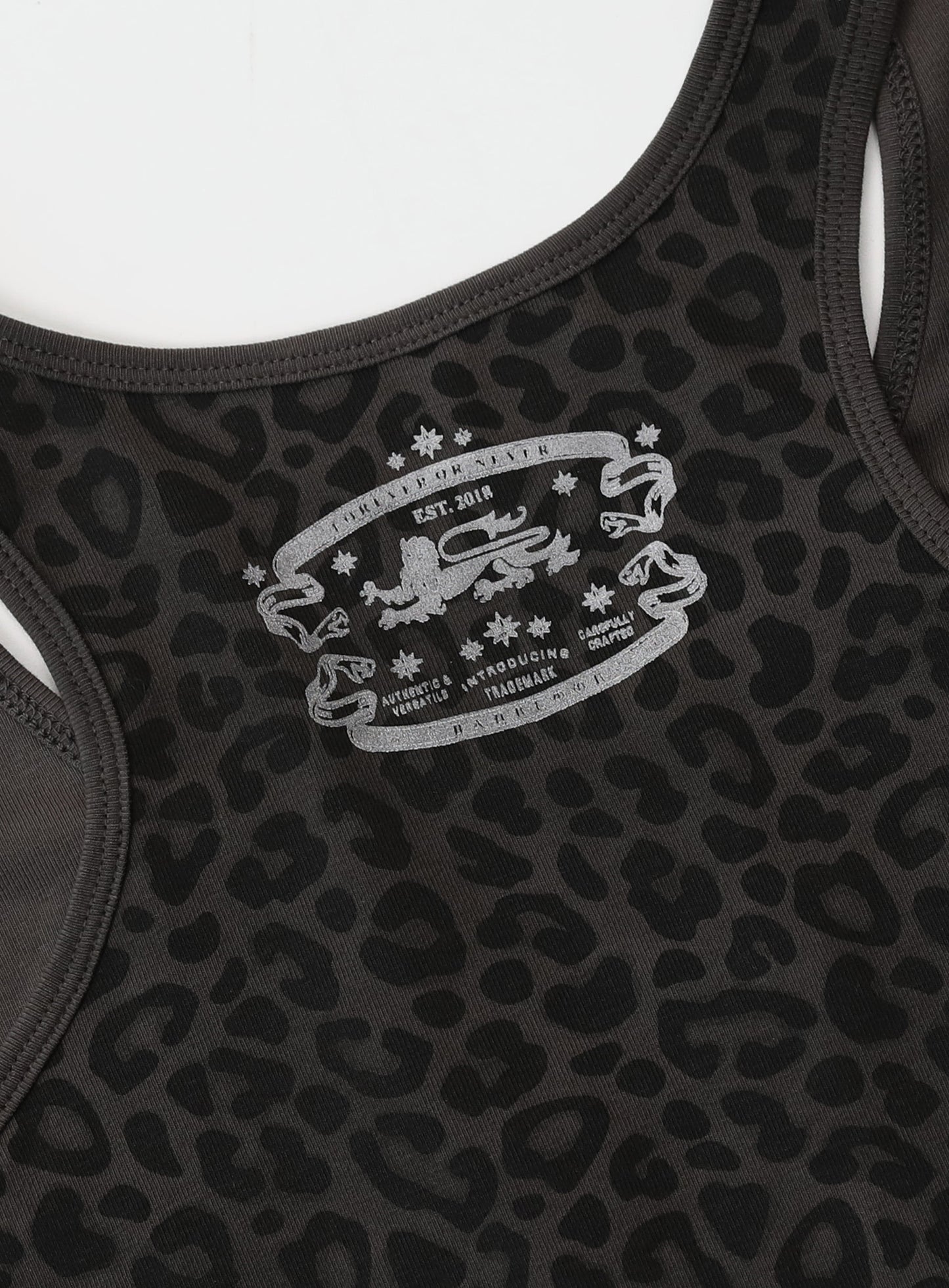 Mystic Tank Slim Fit - Black Leopard