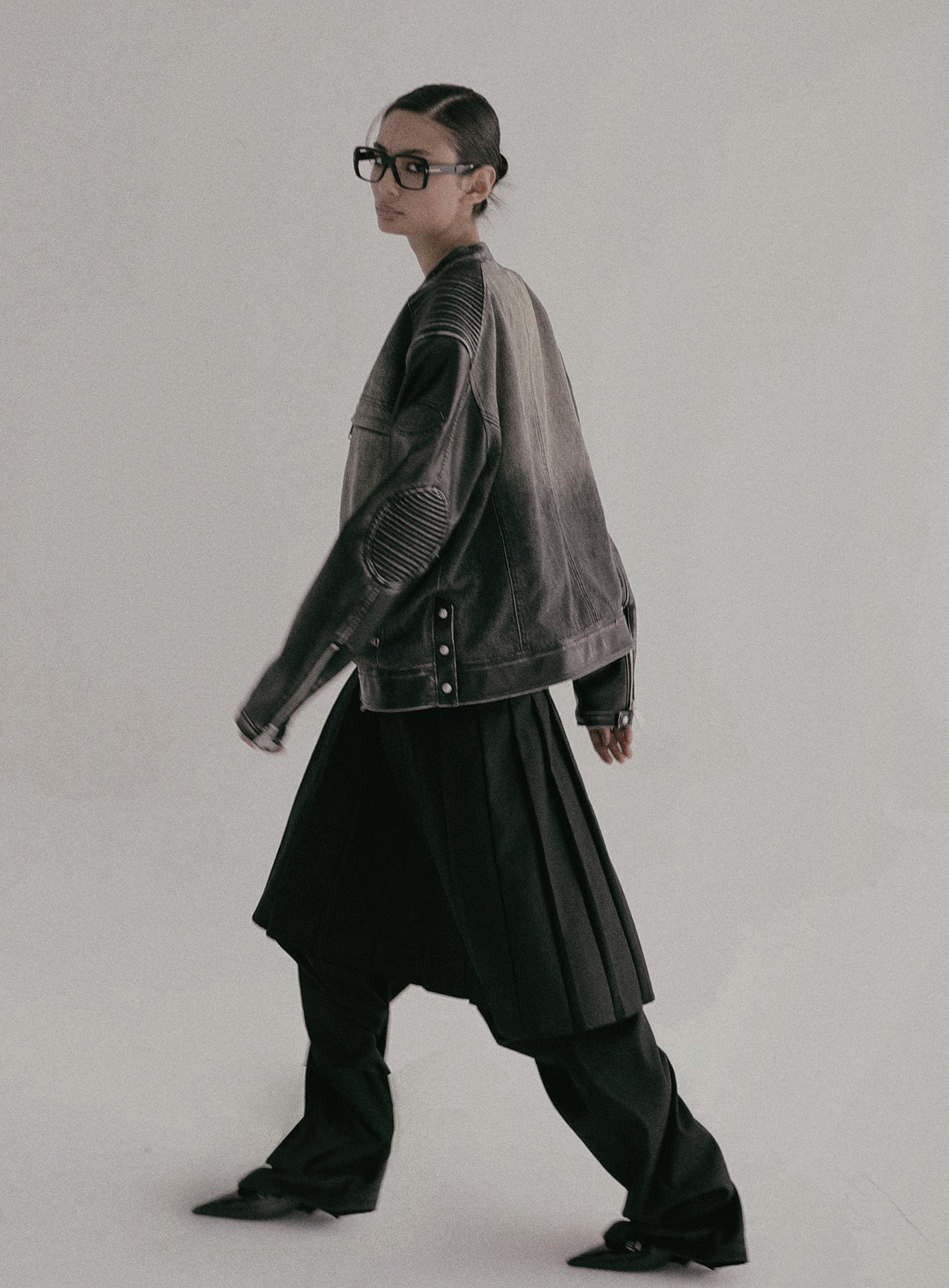 Scard Racer Jacket - Washed Black
