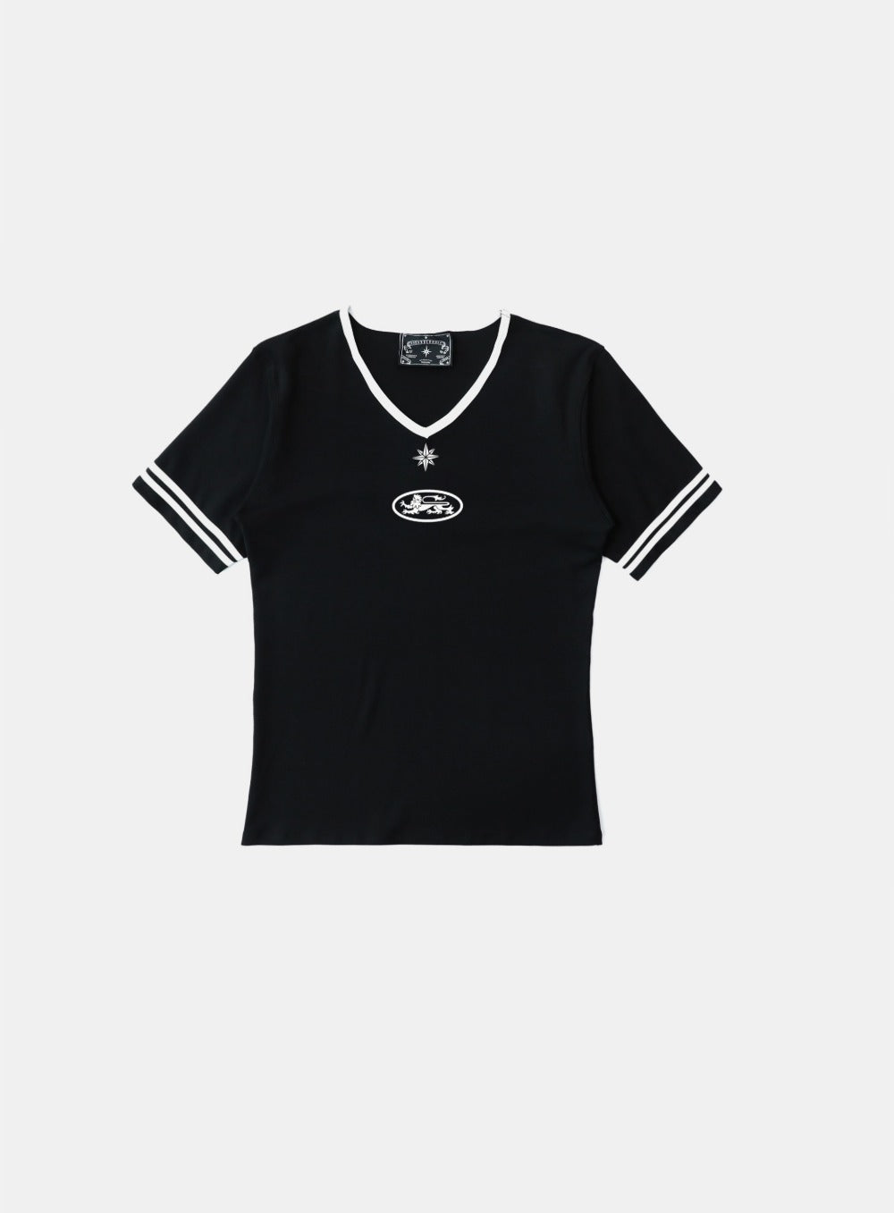 【BADBLOOD】91 V-Neck Jersey T-Shirt ★男女共用★ Pre-Order] 91 V-Neck Jersey T-Shirt - Black – BADBLOOD TAIWAN