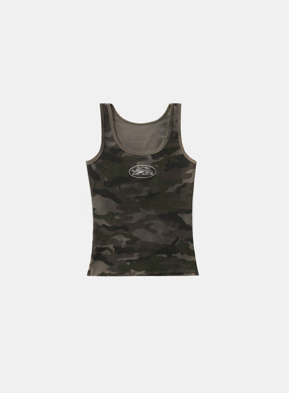 Mystic Tank Slim Fit - Green Camo
