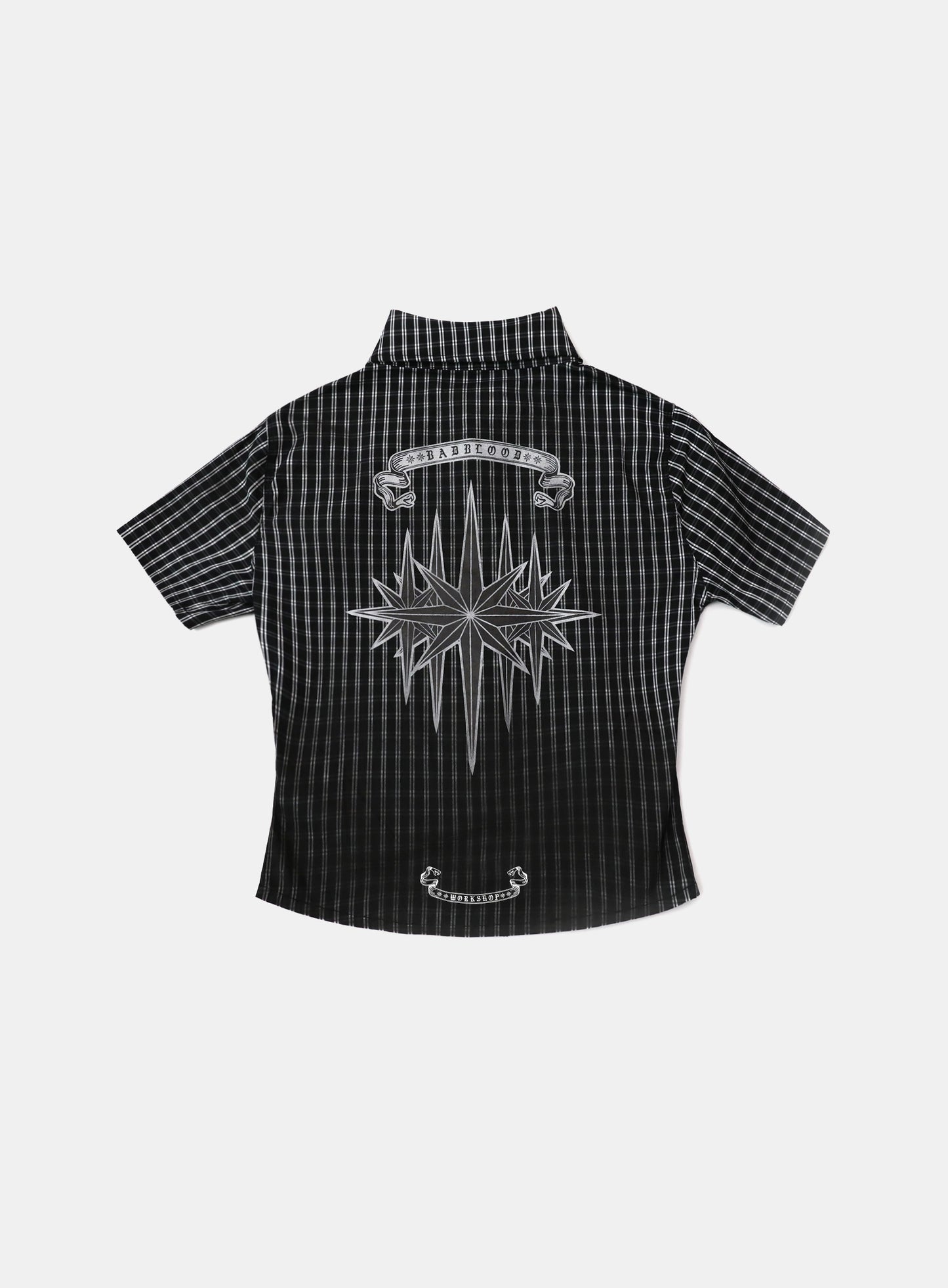 Cosmo Graphic Short Sleeve Shirt - Black Check