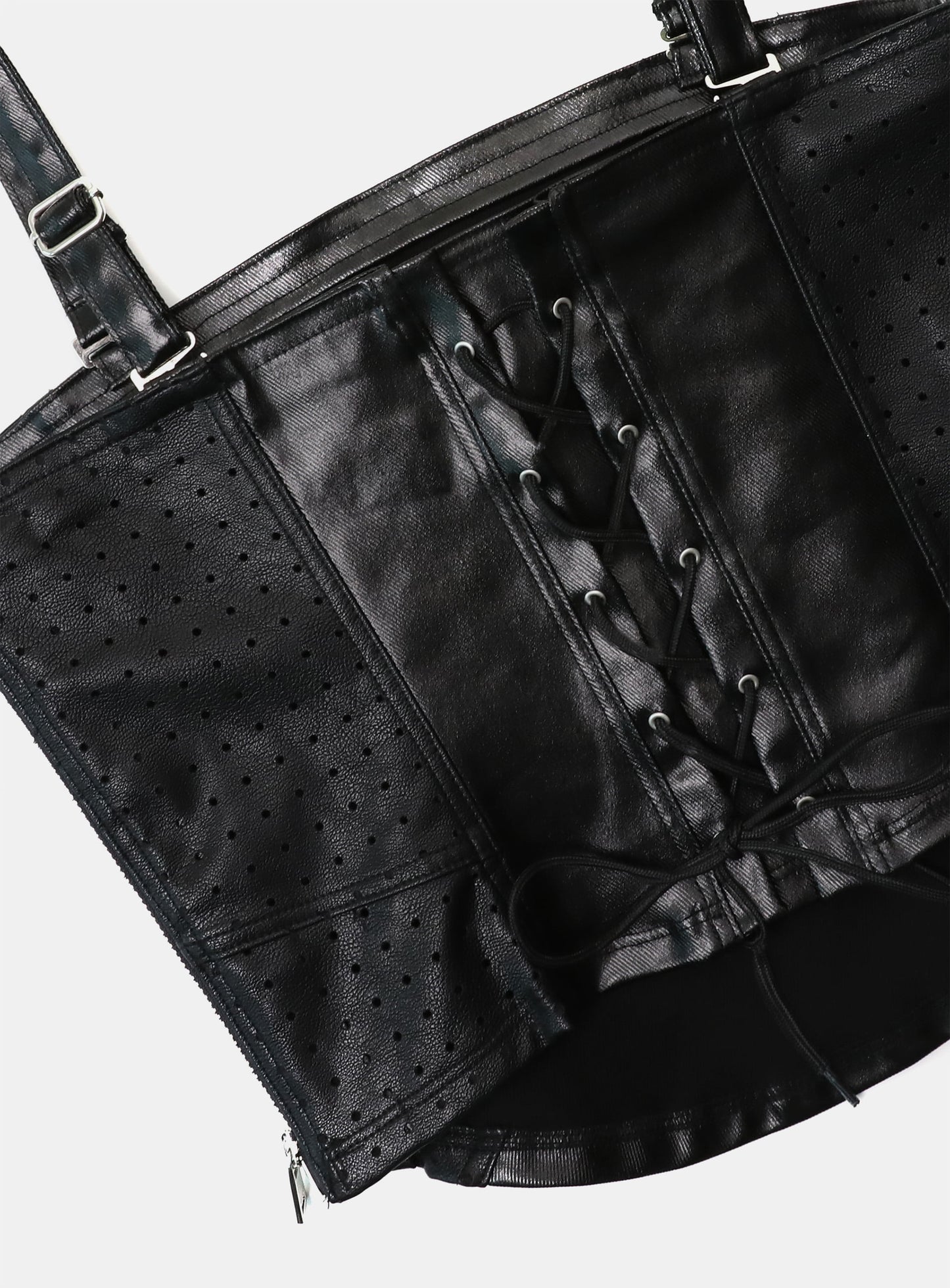 Squad Bustier - Coated Black