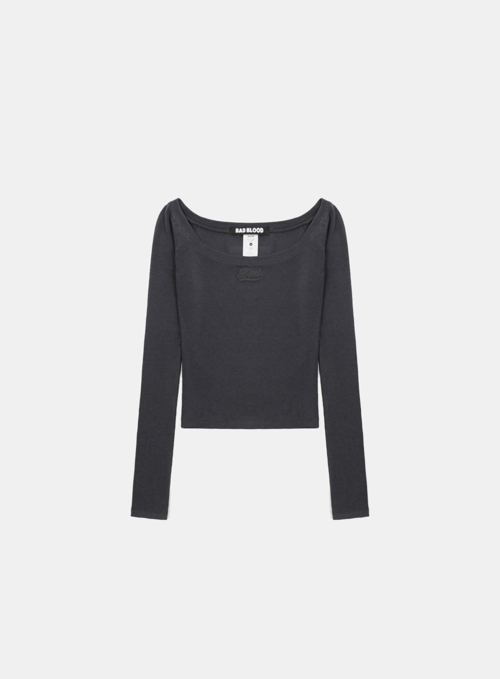 Beyond Soft Off-Shoulder Top - Charcoal