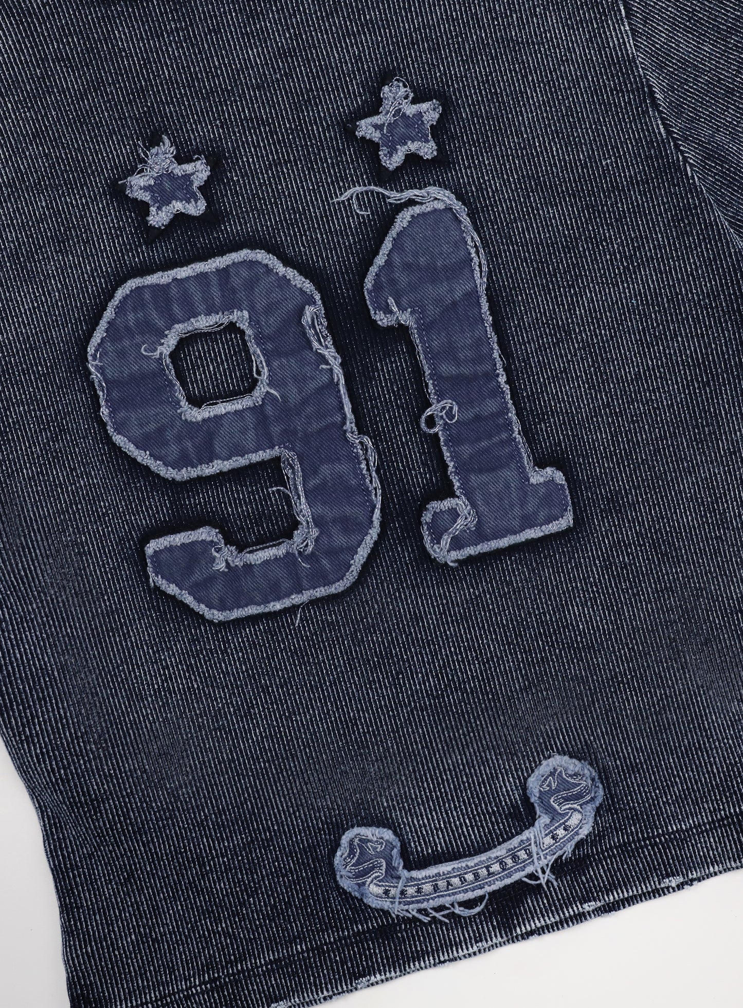 Rusty Denim Muscle Tee - Blue