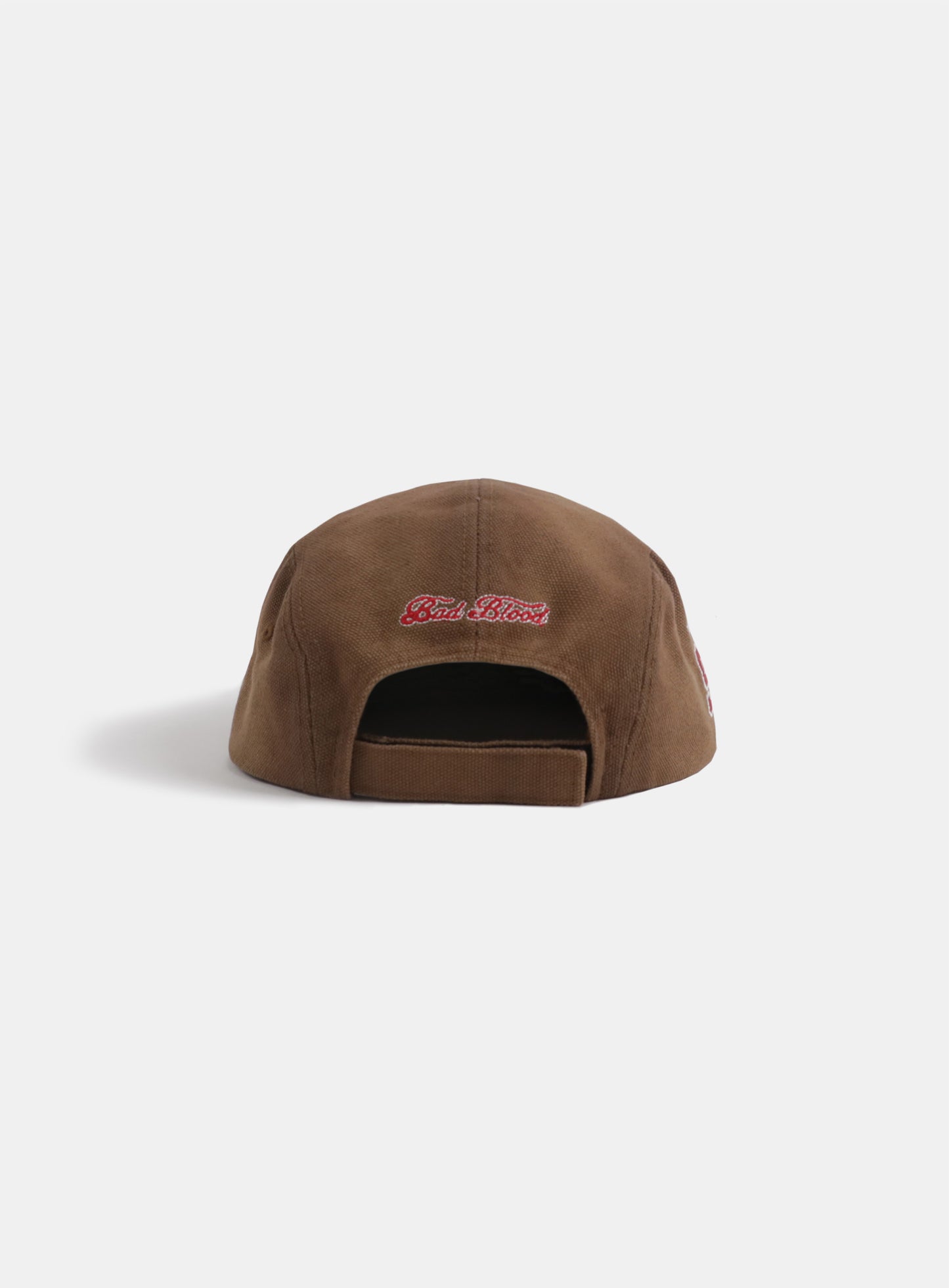 Oval Logo Washed Camp Cap - Brown