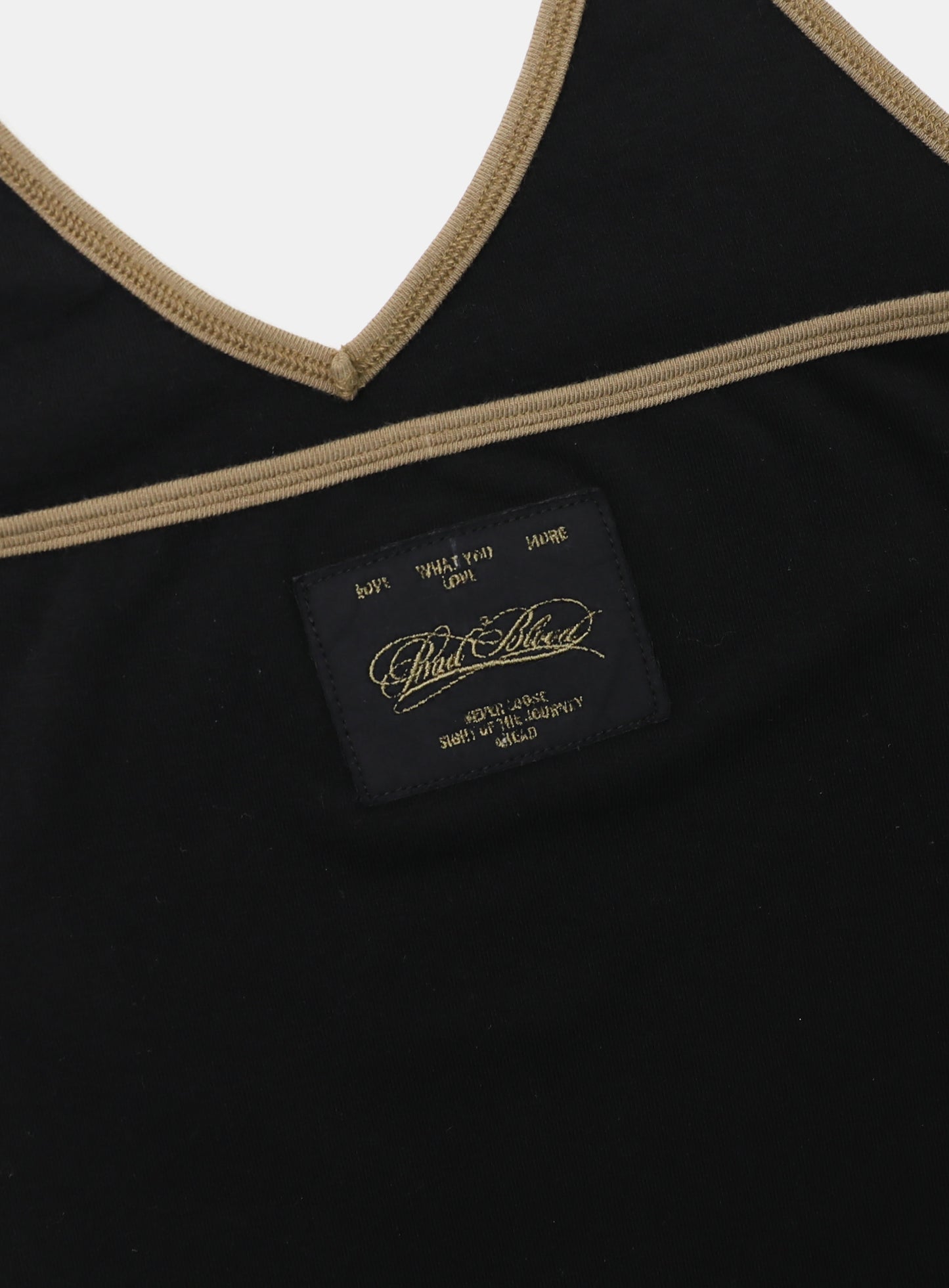 Vintage Club Halter Tank - Black