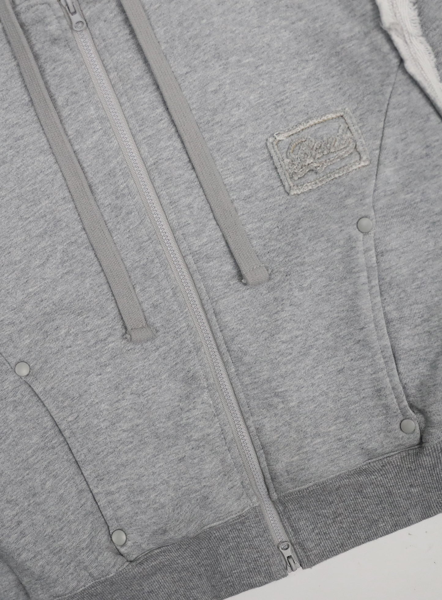 Low Edge Hooded Zip-Up Slim Fit - Grey