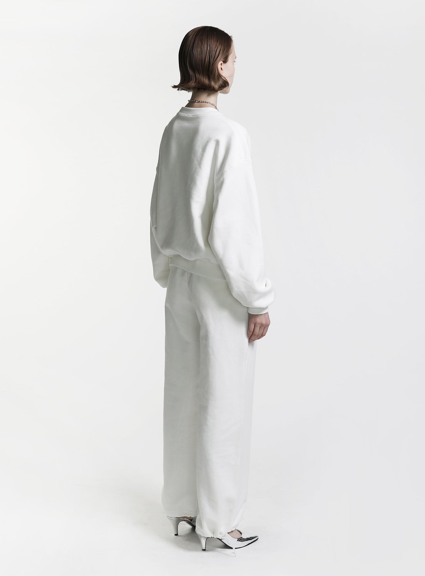Minimal Logo Heavyweight Sweatshirt - Cream