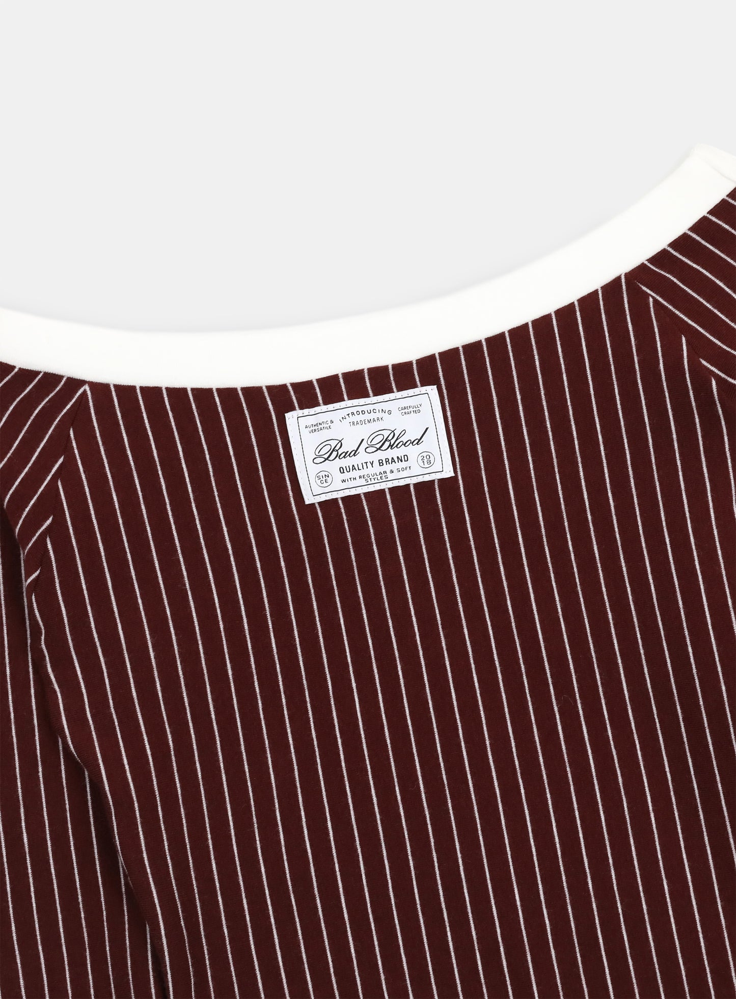 Classic Logo Off Shoulder Top - Wine