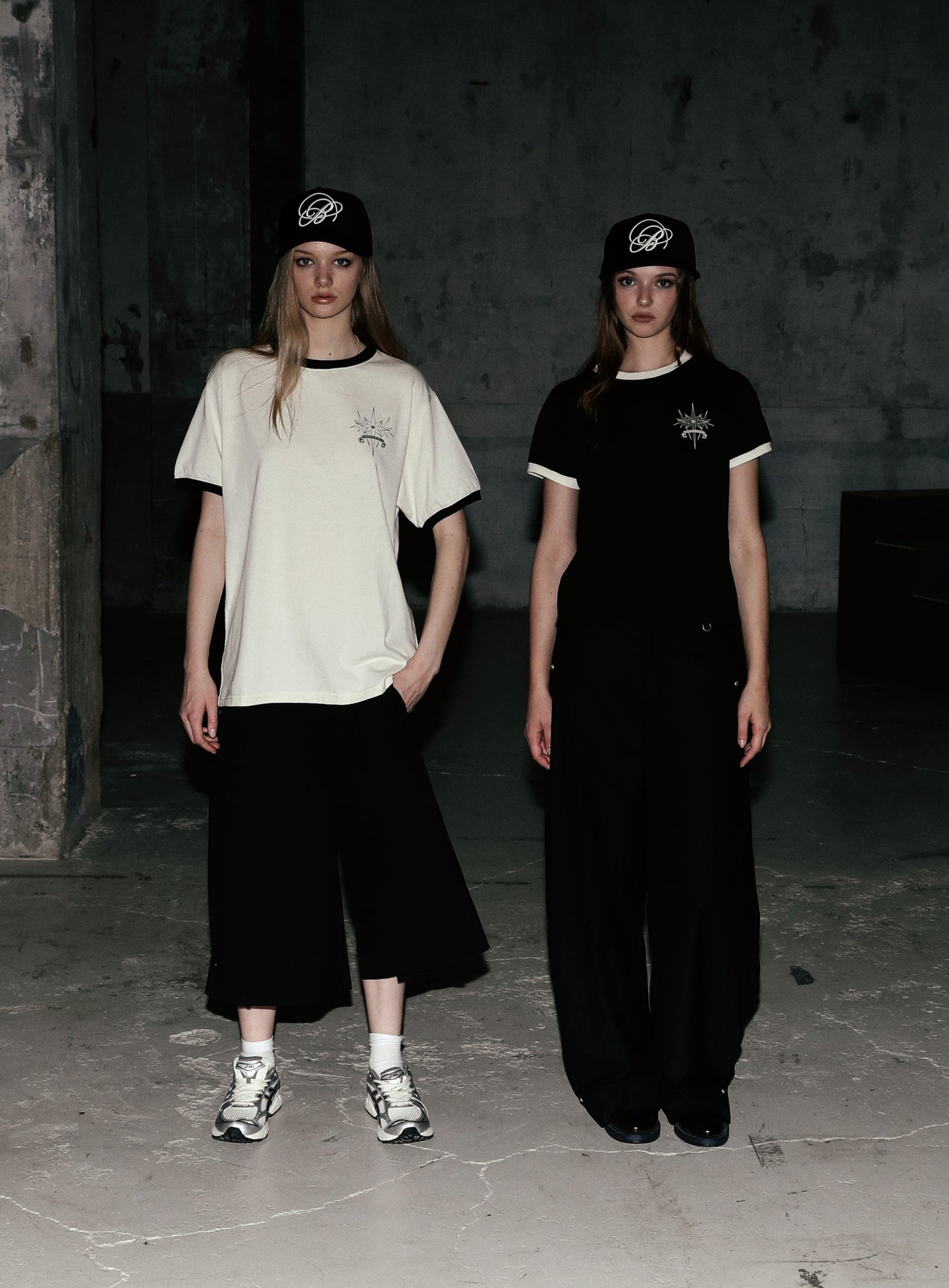 Cosmo Triple Patch Ringer T-Shirt - Black