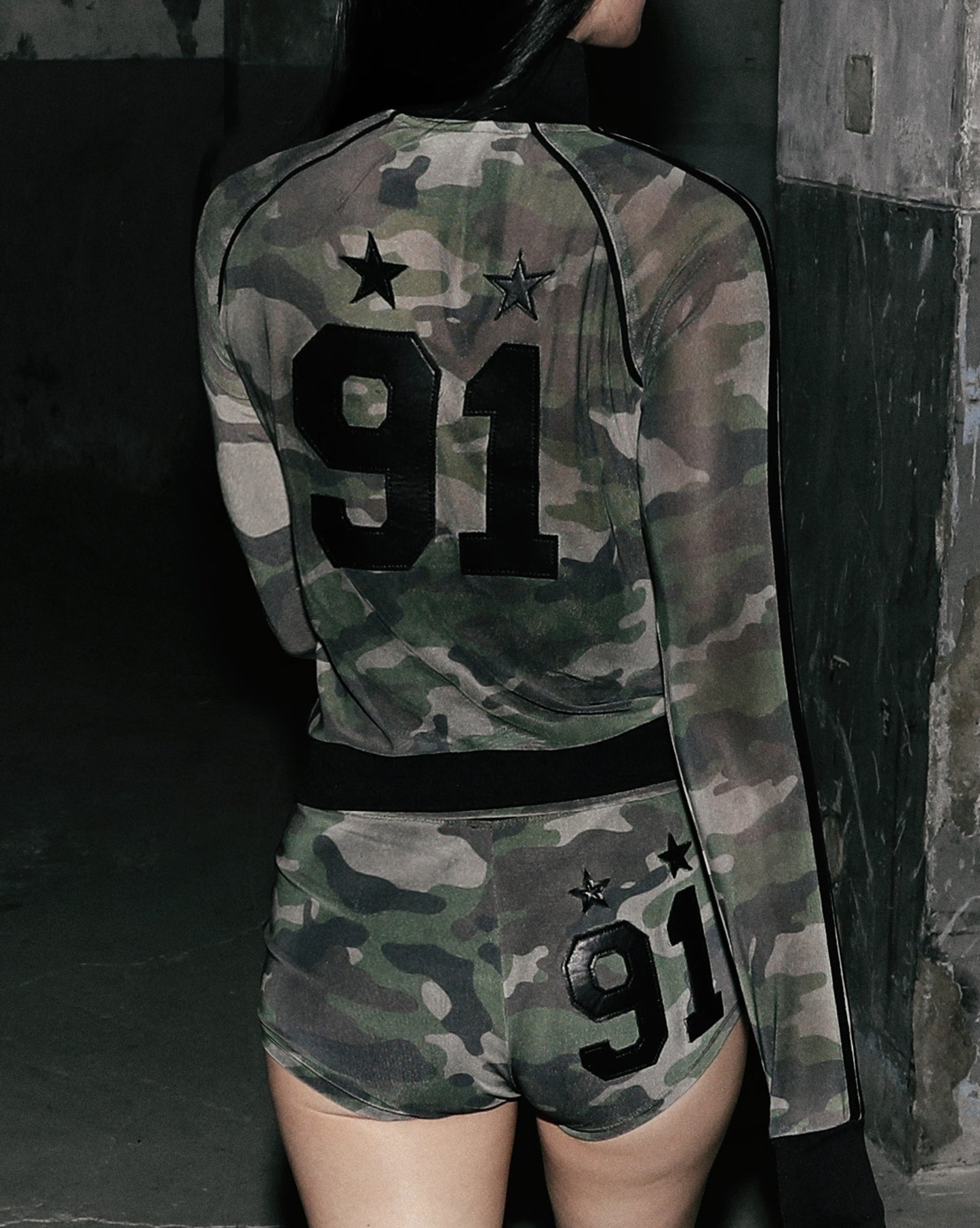 Vintage Club Boy Shorts - Green Camo