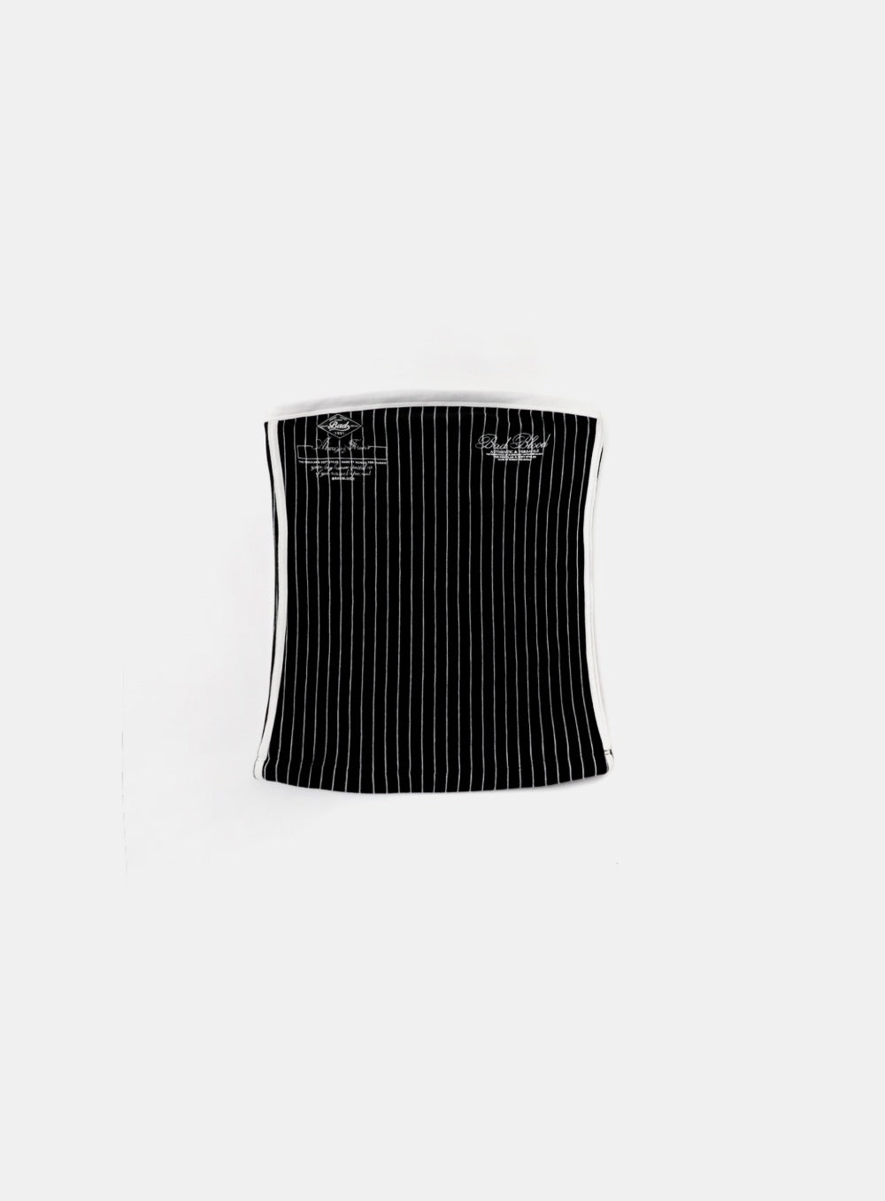 Classic Logo Stripe Tube Top - Black