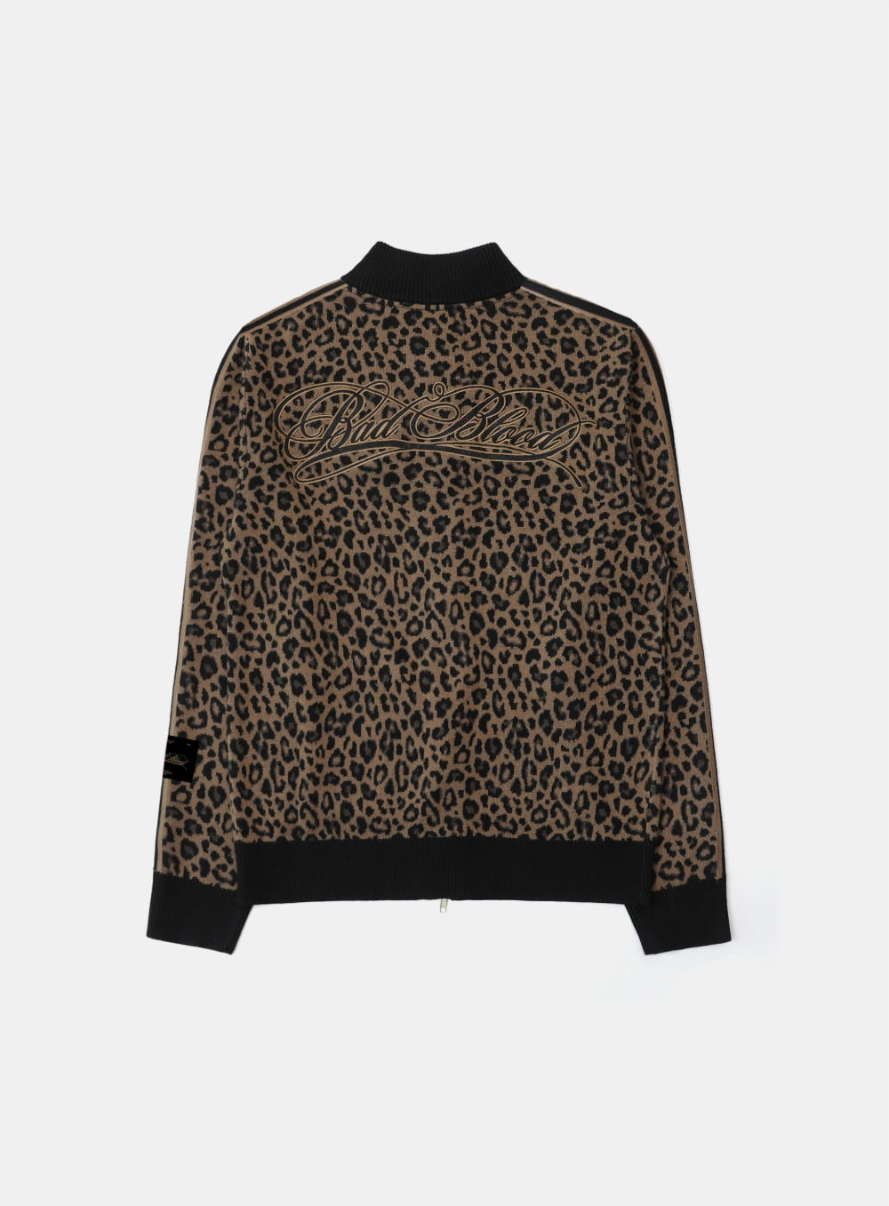 【BADBLOOD】 Dark Classic Knit Track Zip-Up - Leopard Dark Classic Knit Track Zip-Up - Leopard – BADBLOOD TAIWAN