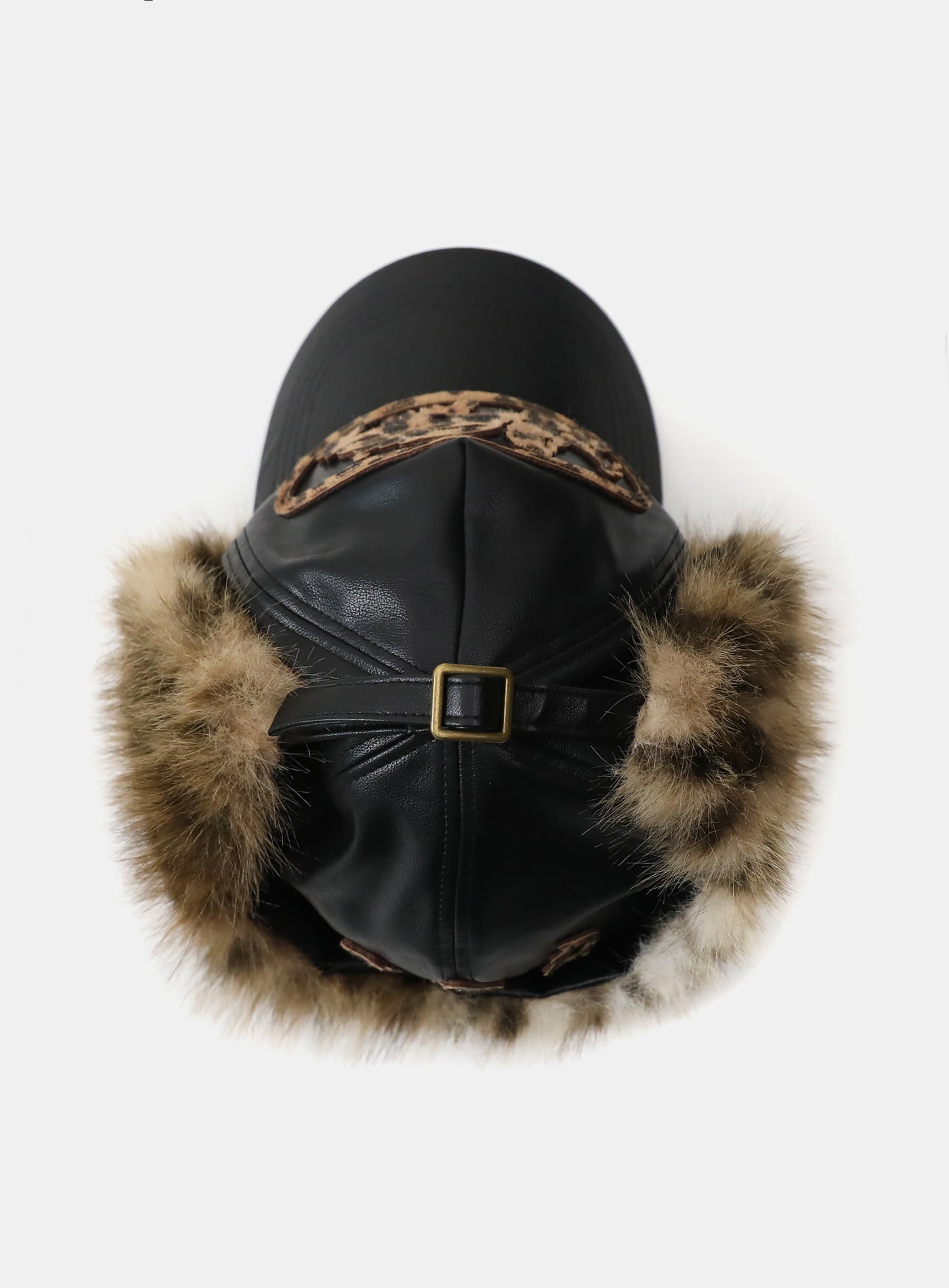 Mystic Trapper Hat - Black Leather
