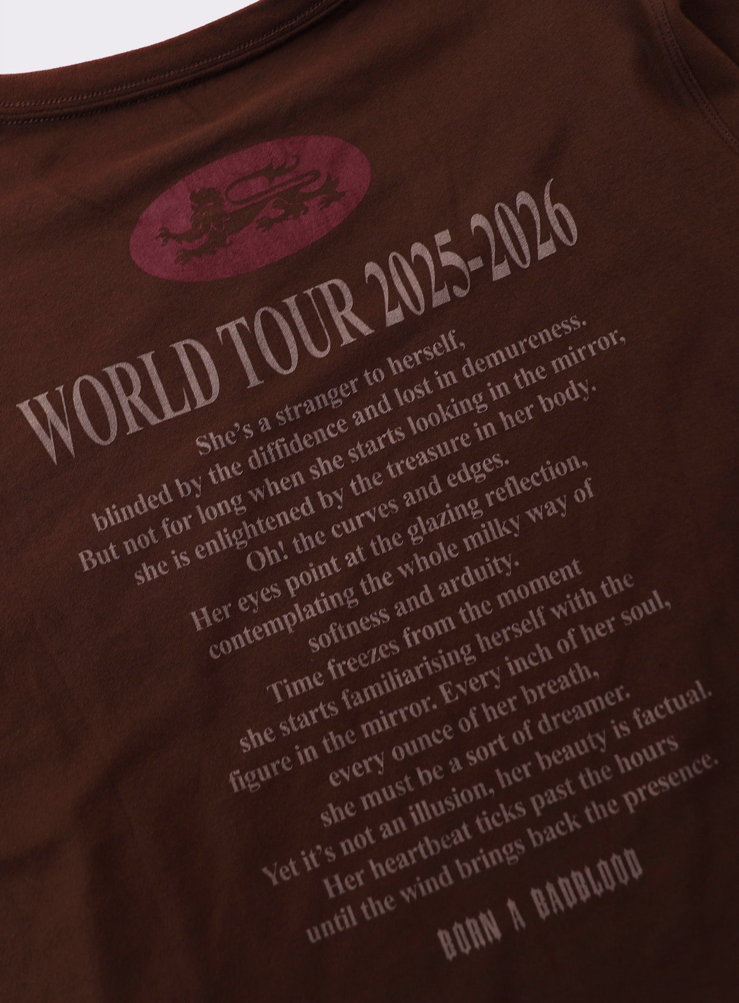 2025 World Tour Layered Long Sleeve - Burgundy/Striped