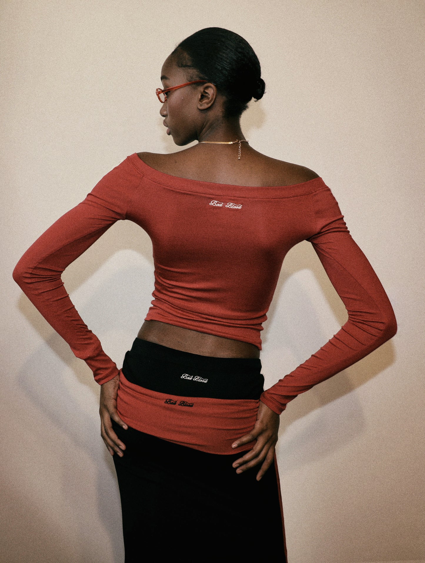 Barbara Off Shoulder Top - Red