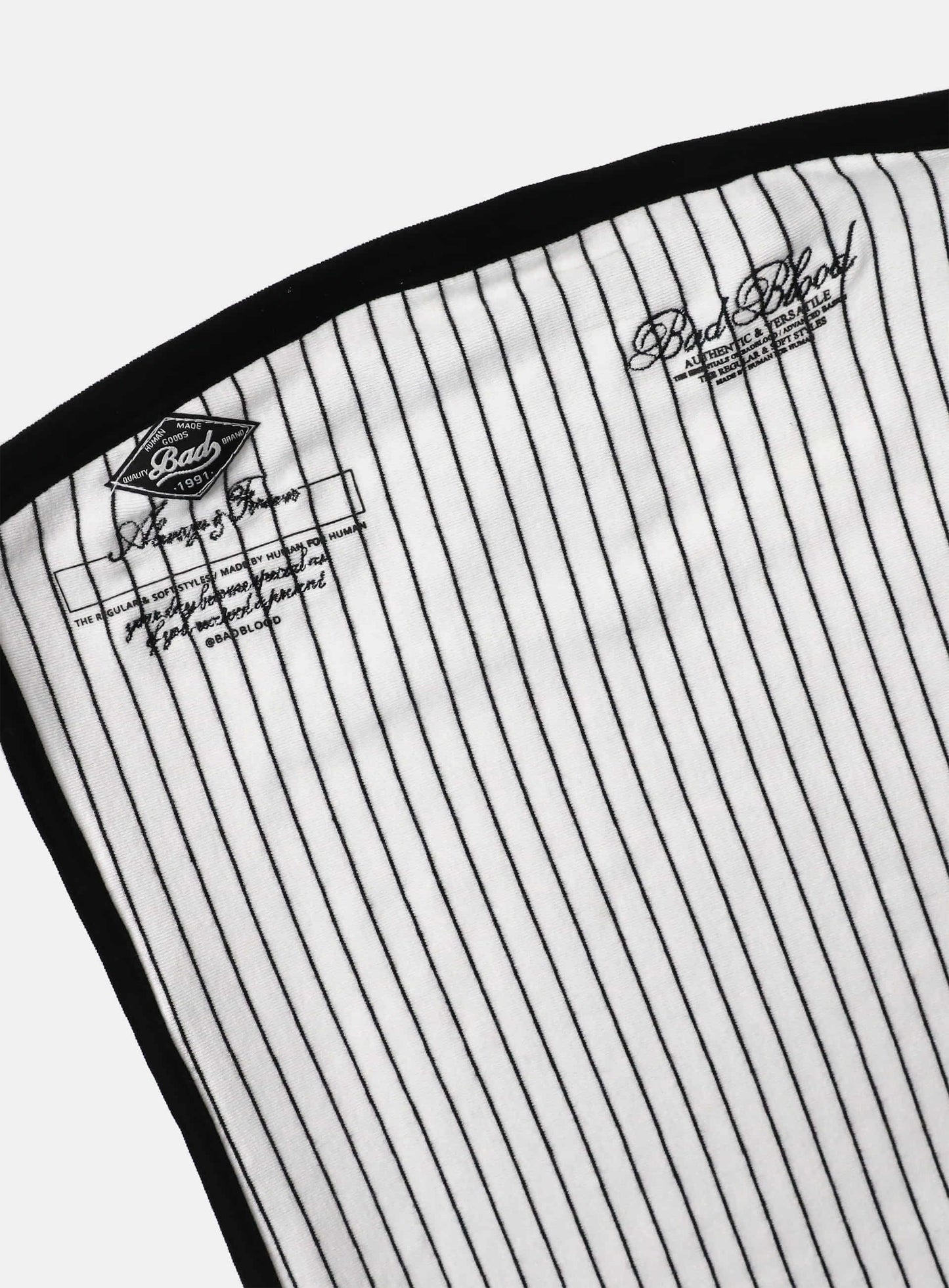 Classic Logo Stripe Tube Top - White