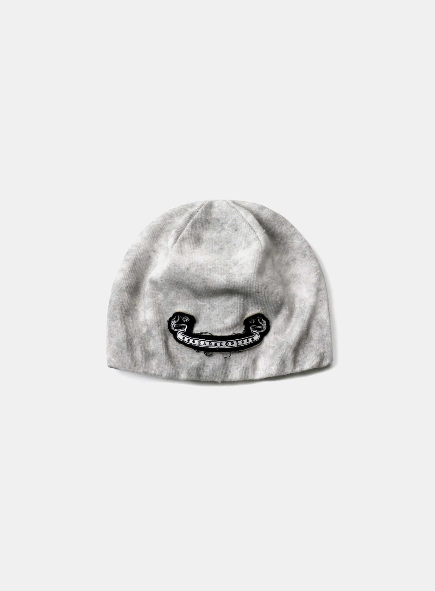 Lion Patch Beanie - Washed White