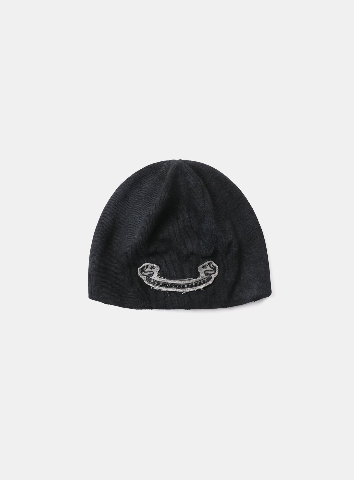 Lion Patch Beanie - Washed Black
