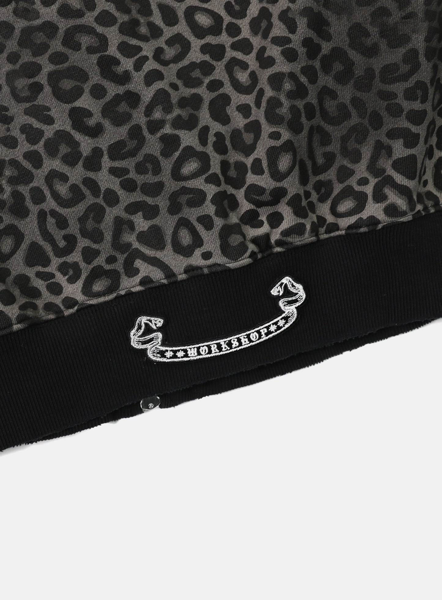 Viper Logo Hooded Zip-Up - Black Leopard