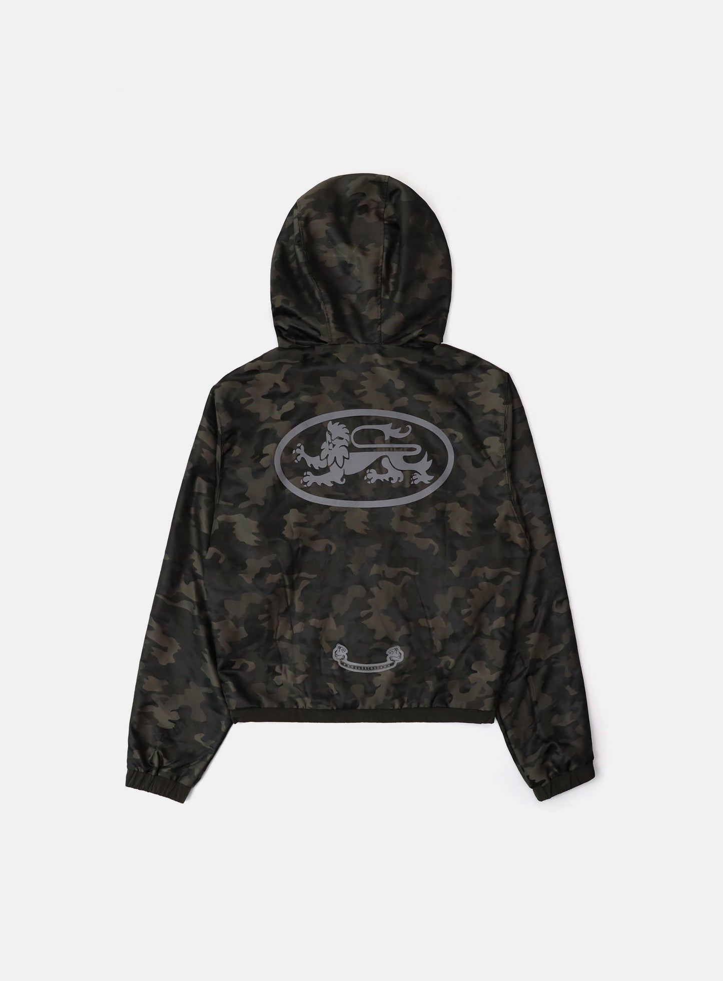 Mystic Nylon Reflective Hooded Zip-Up - Brown Camo