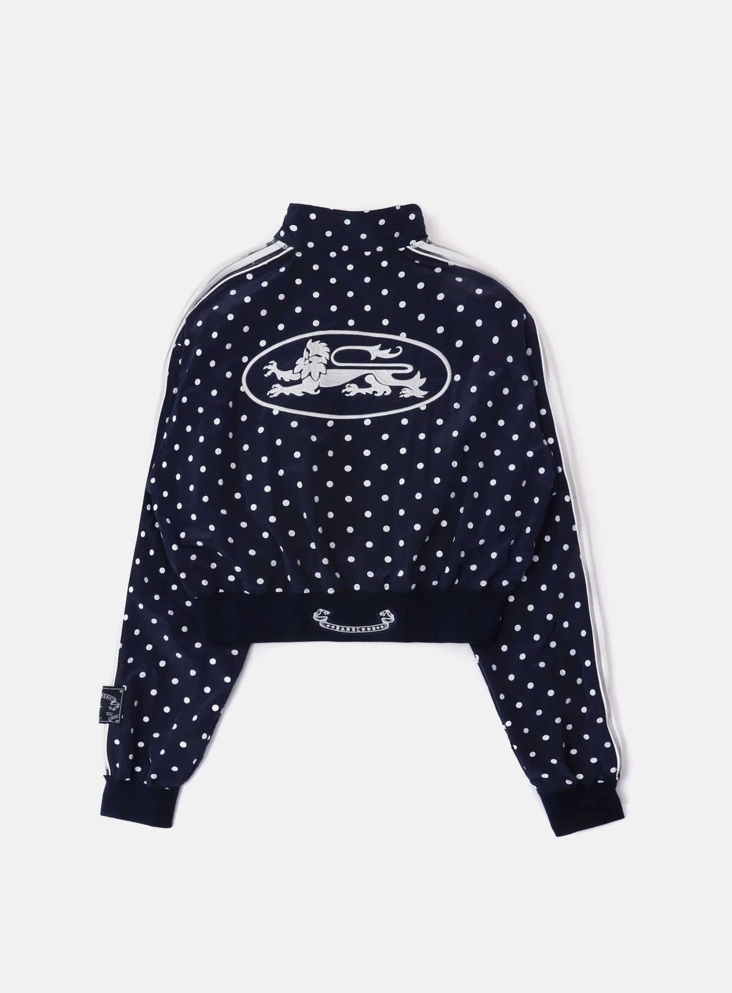 Mystic Billy Nylon Track Jacket - Navy Dot