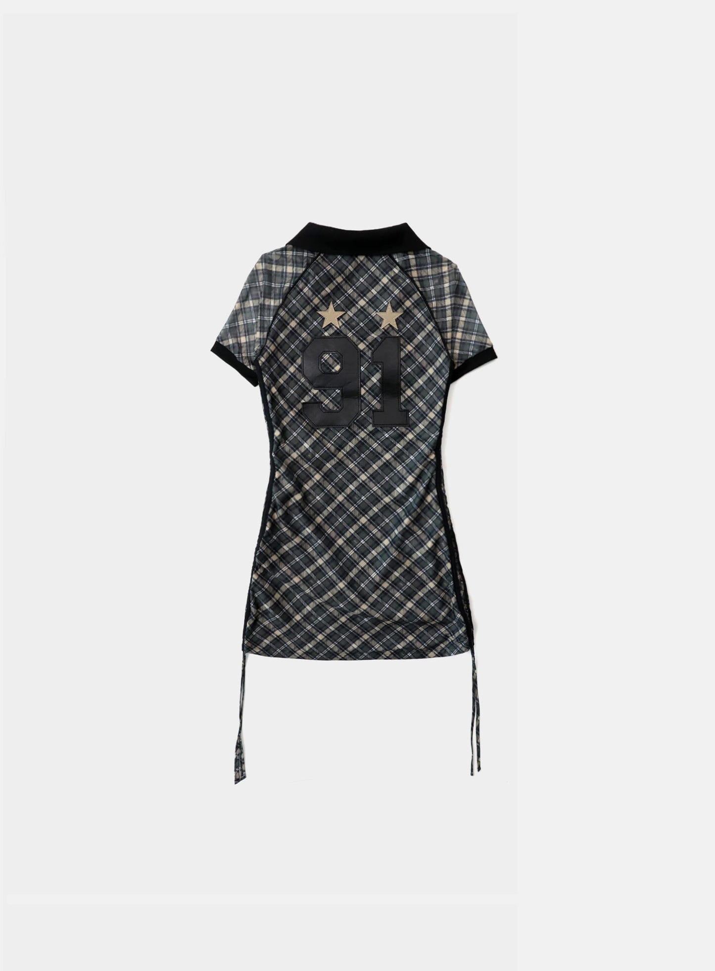 Vintage Club Polo Mini Dress - Checkblack