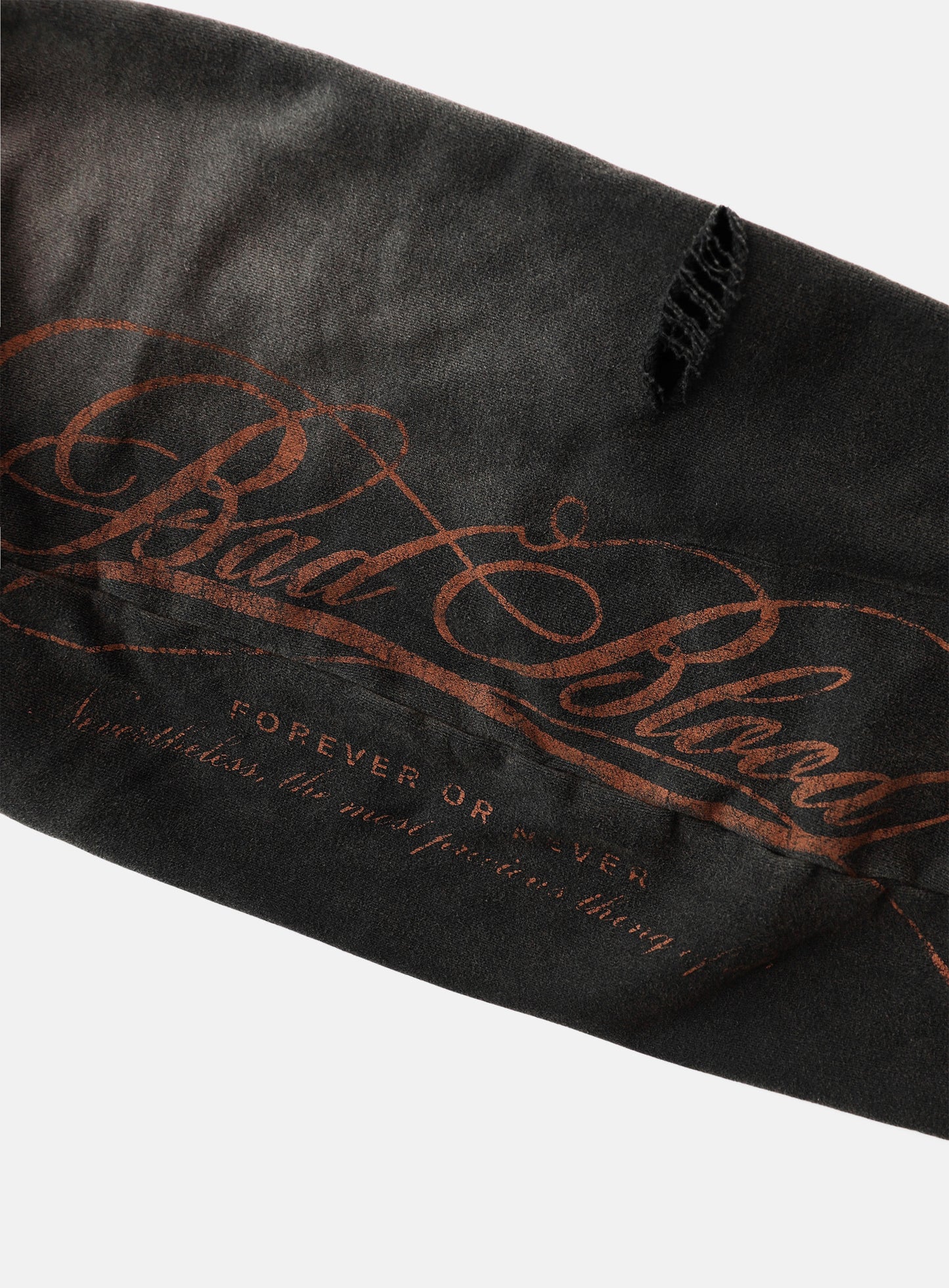 Royal Classic Distressed 2-Way Curved Jogger Trousers - Black