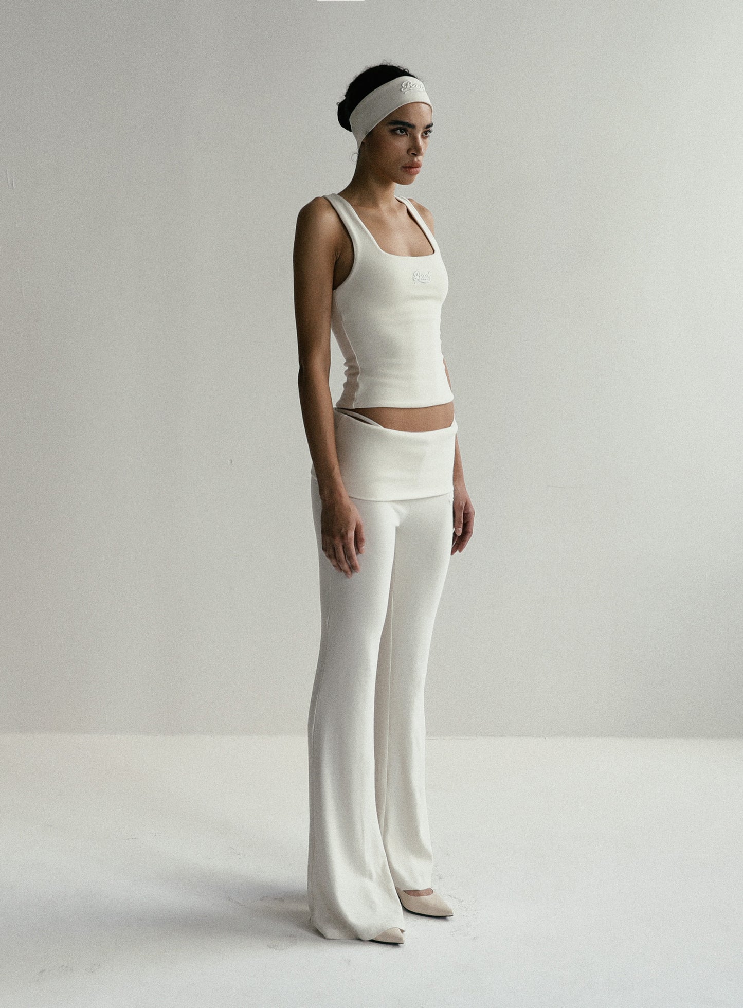 Beyond Soft Square Neck Tank - Cream
