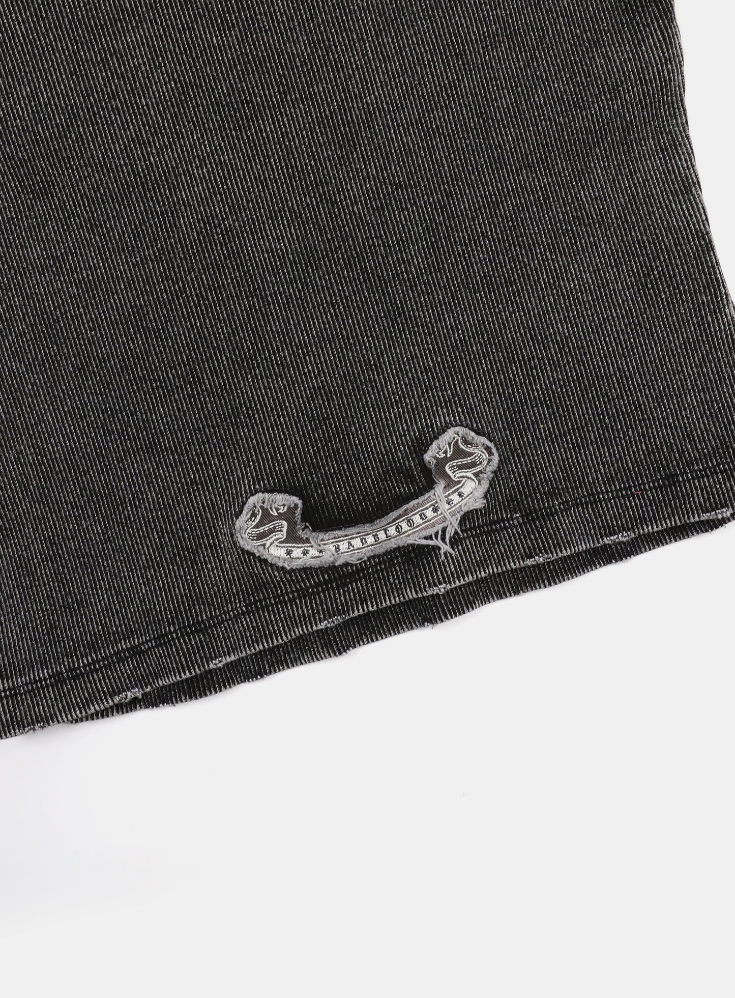 Rusty Denim Tank Top - Black