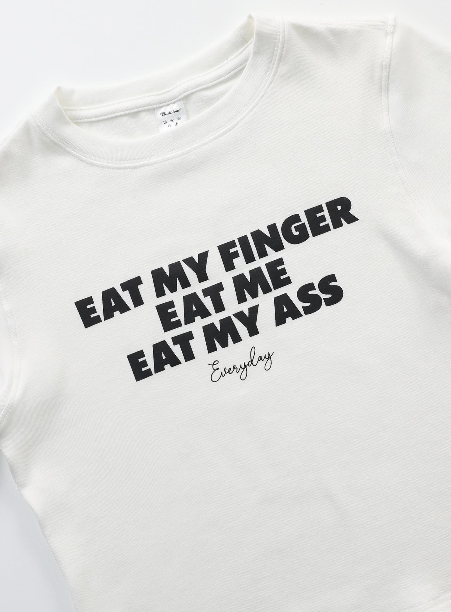 Eat Me Slim T-Shirt - White