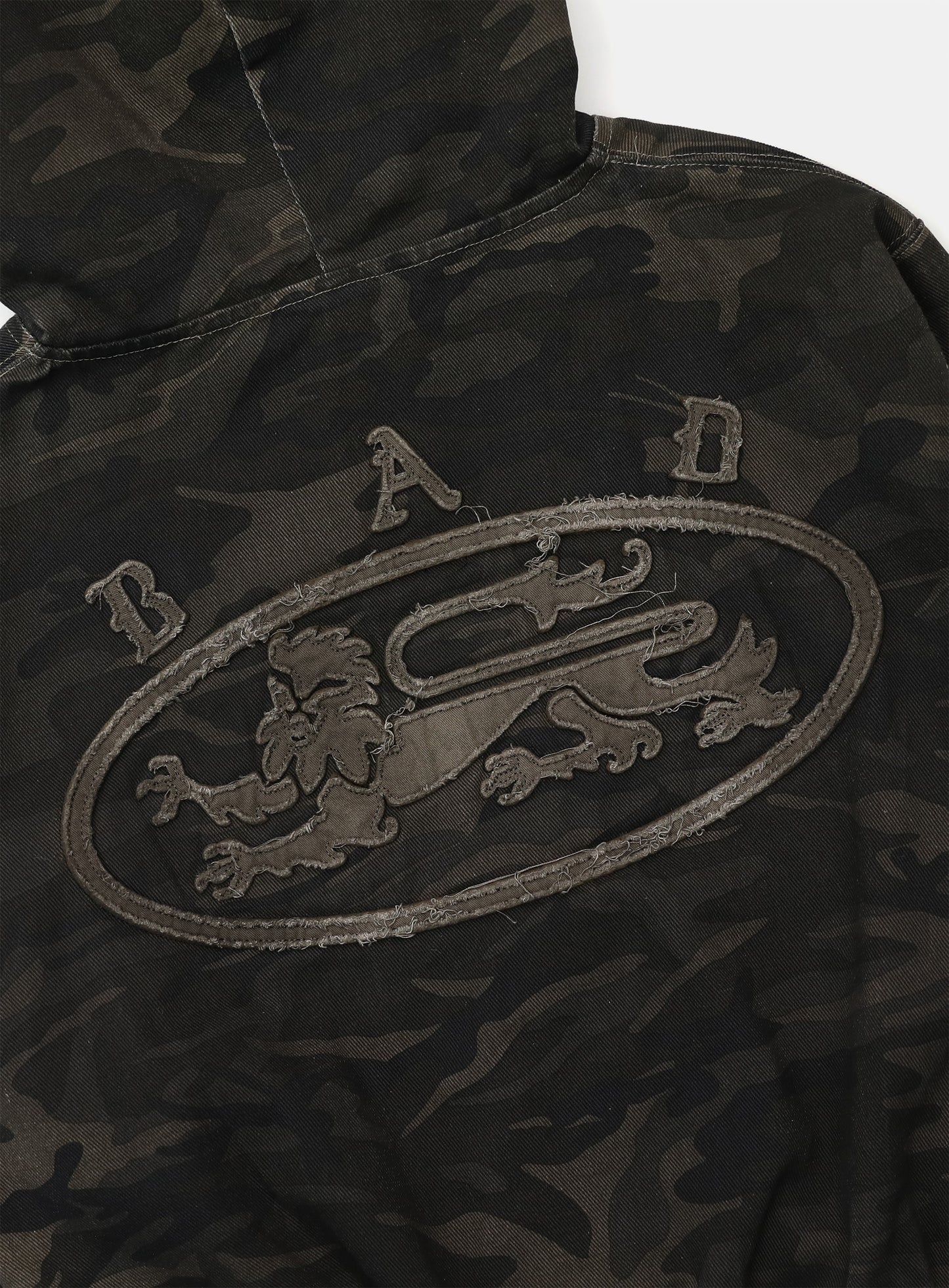 Lion Patch Hooded Zip-Up - Dark Camo