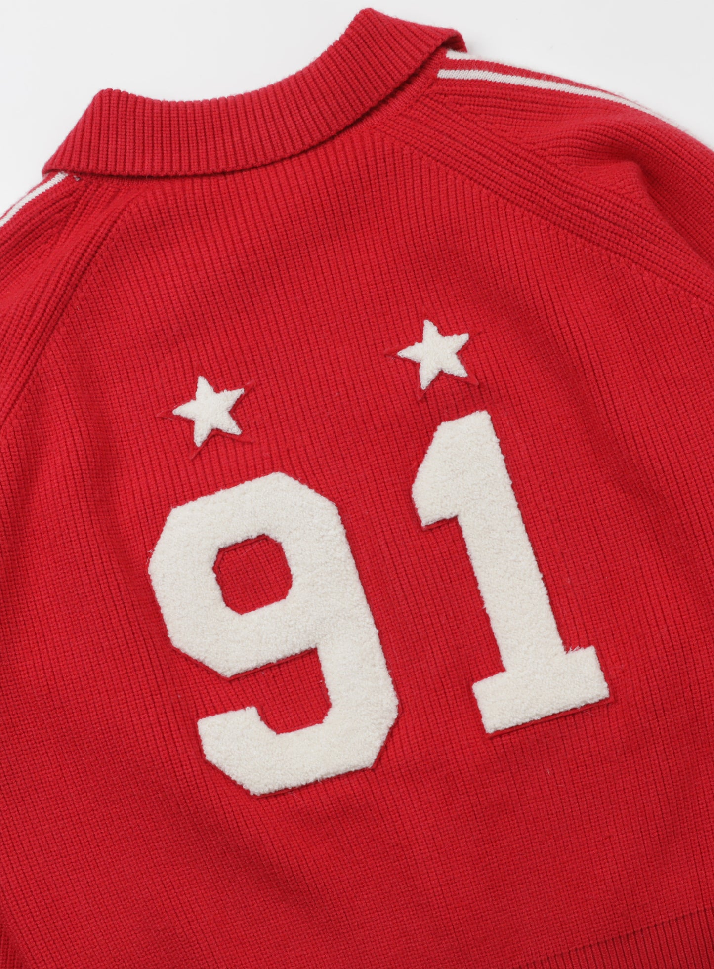 Billy Track Zip-Up Sweater - Red