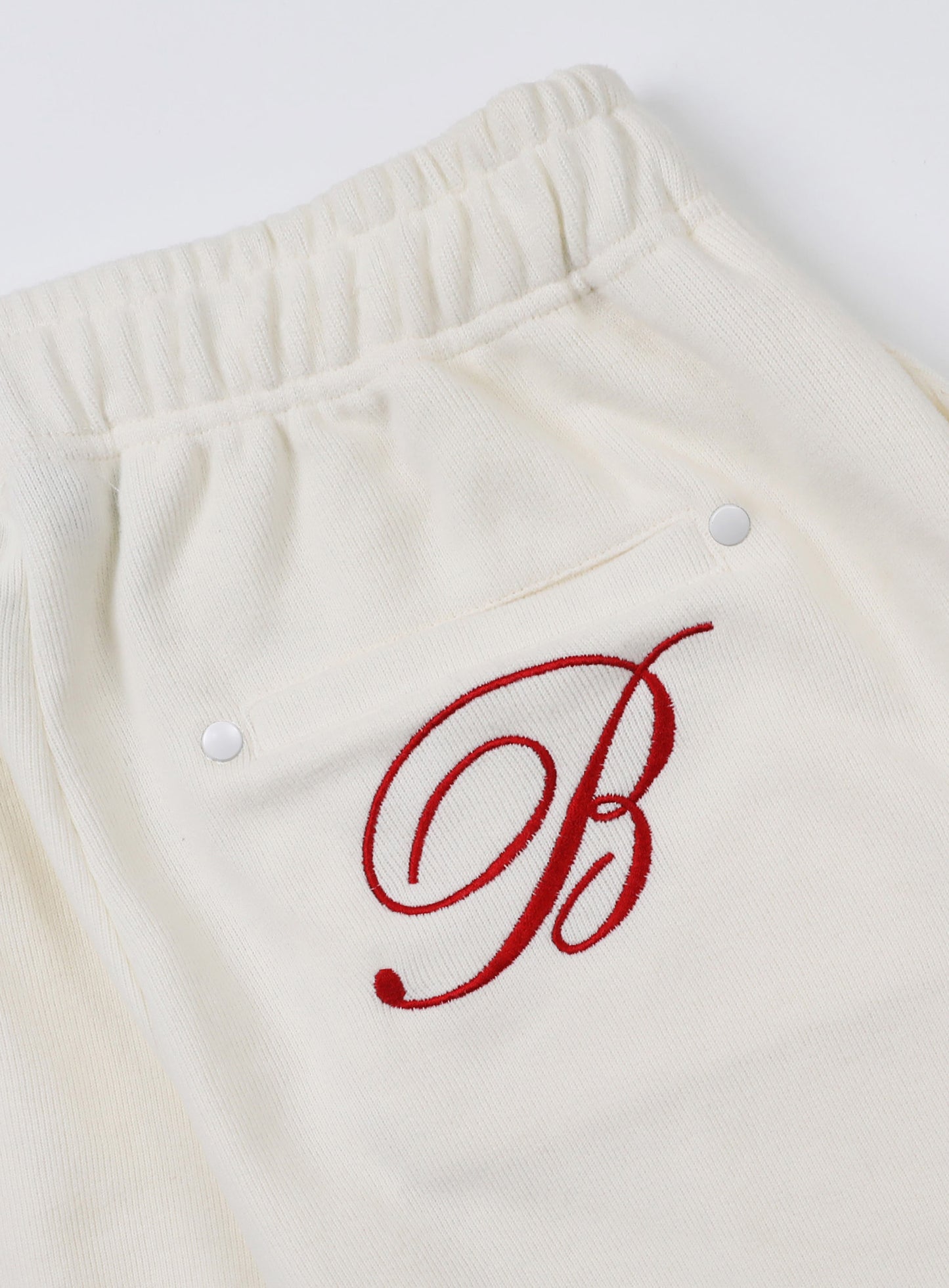 Classic Logo 2 Way Curved Jogger Trousers - Cream White