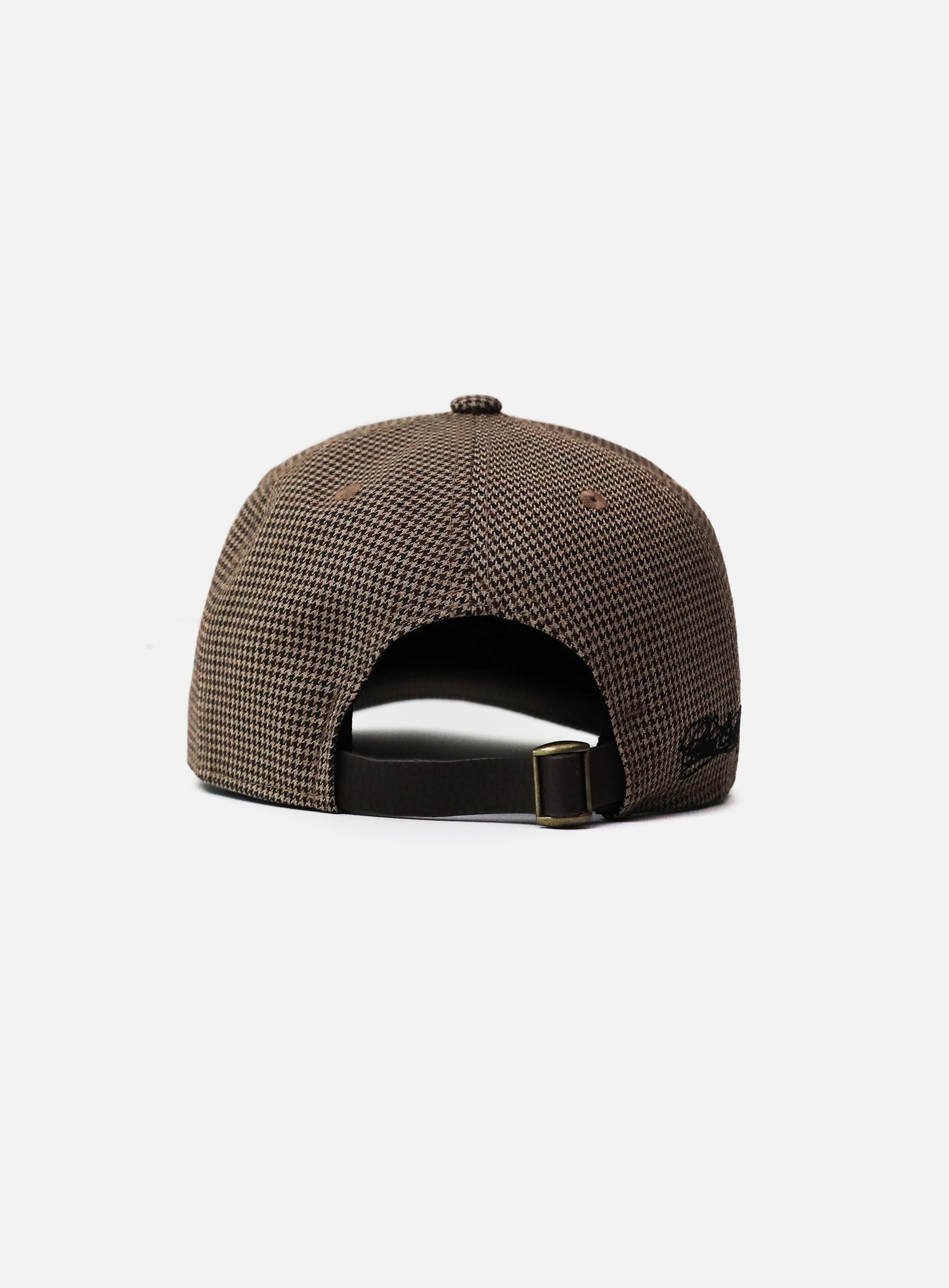 Dark Classic Street Ball Cap - Houndstooth/Brown