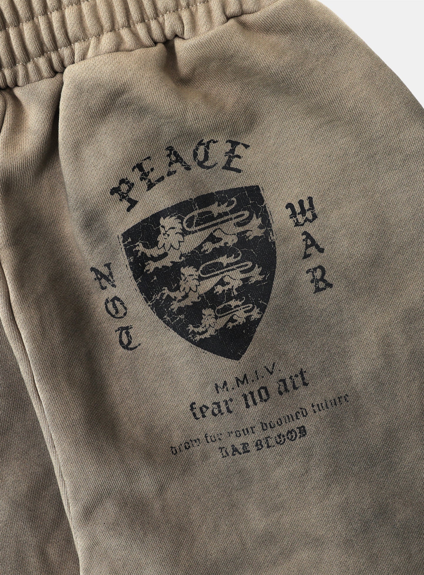 PEACE NOT WAR Jogger - Dusty Beige