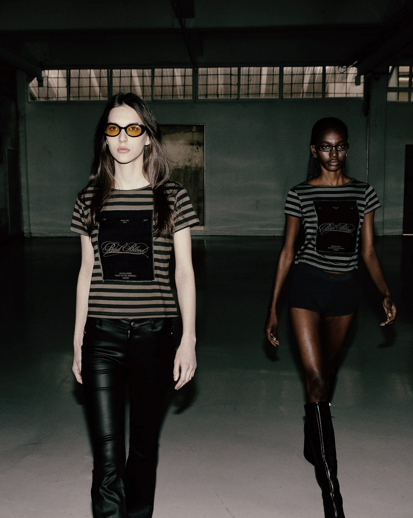 Dark Classic Stripe T-Shirt - Charcoal/Black