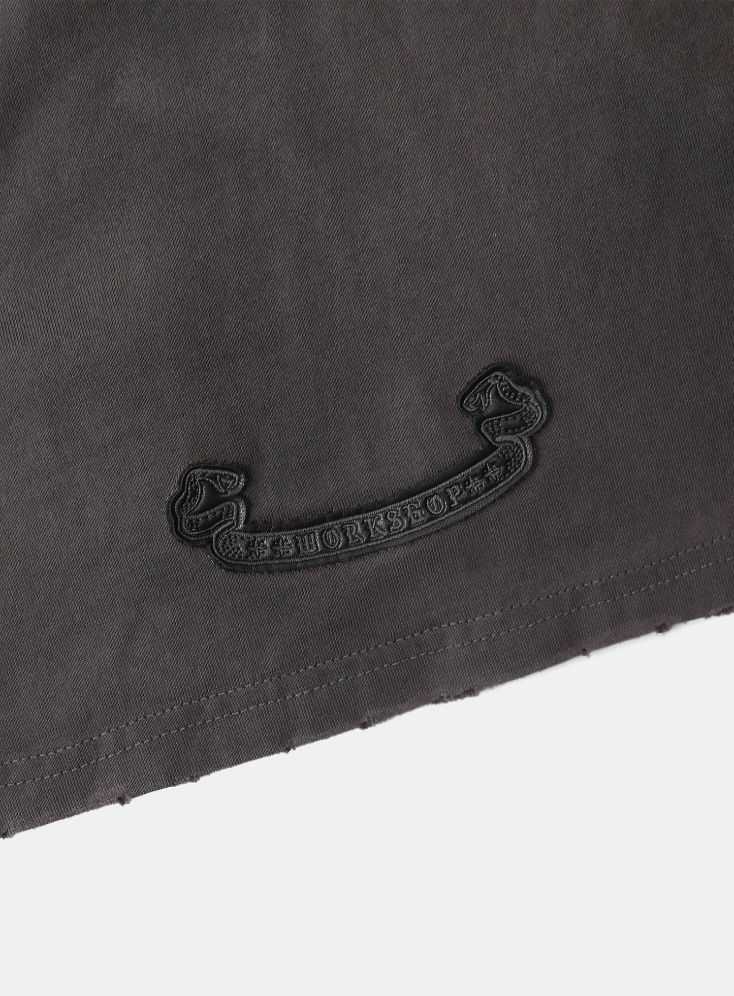 Cosmo Bad Patch Ringer Long Sleeve - Charcoal