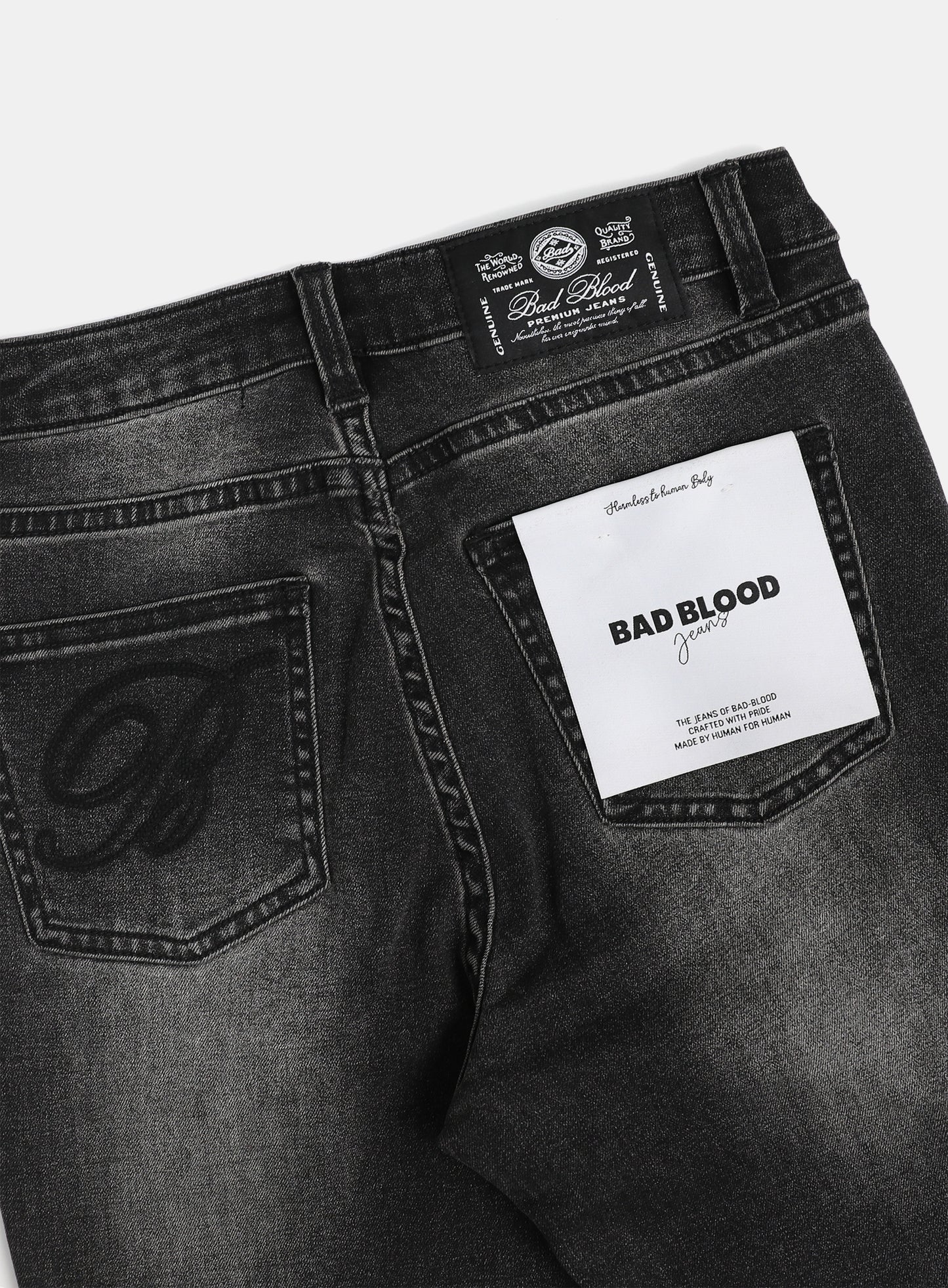 0119 Low Rise Bootcut Jeans - Black