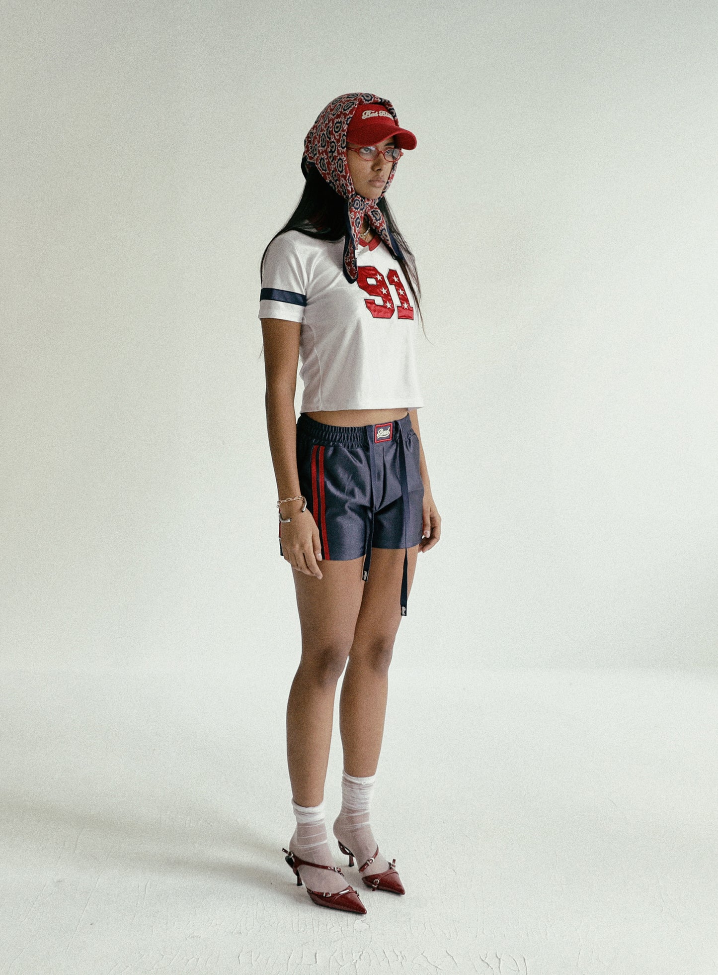 91 Football Shorts - Navy