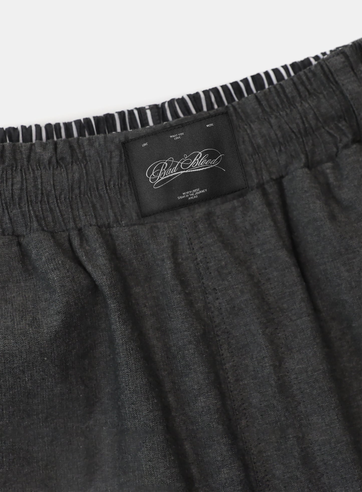 Reversible Pinstripe Track Pants - Grey