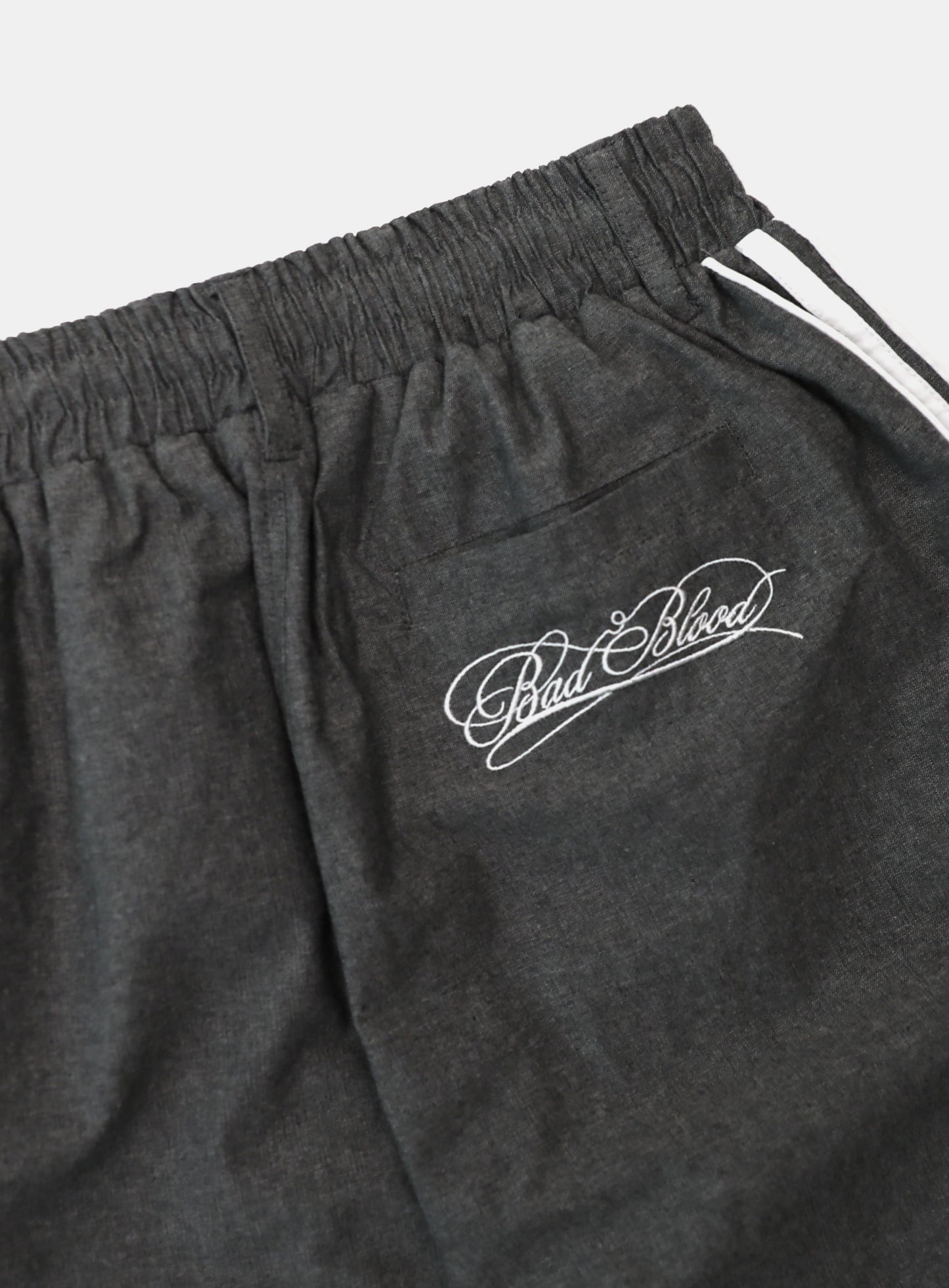 Reversible Pinstripe Track Pants - Grey