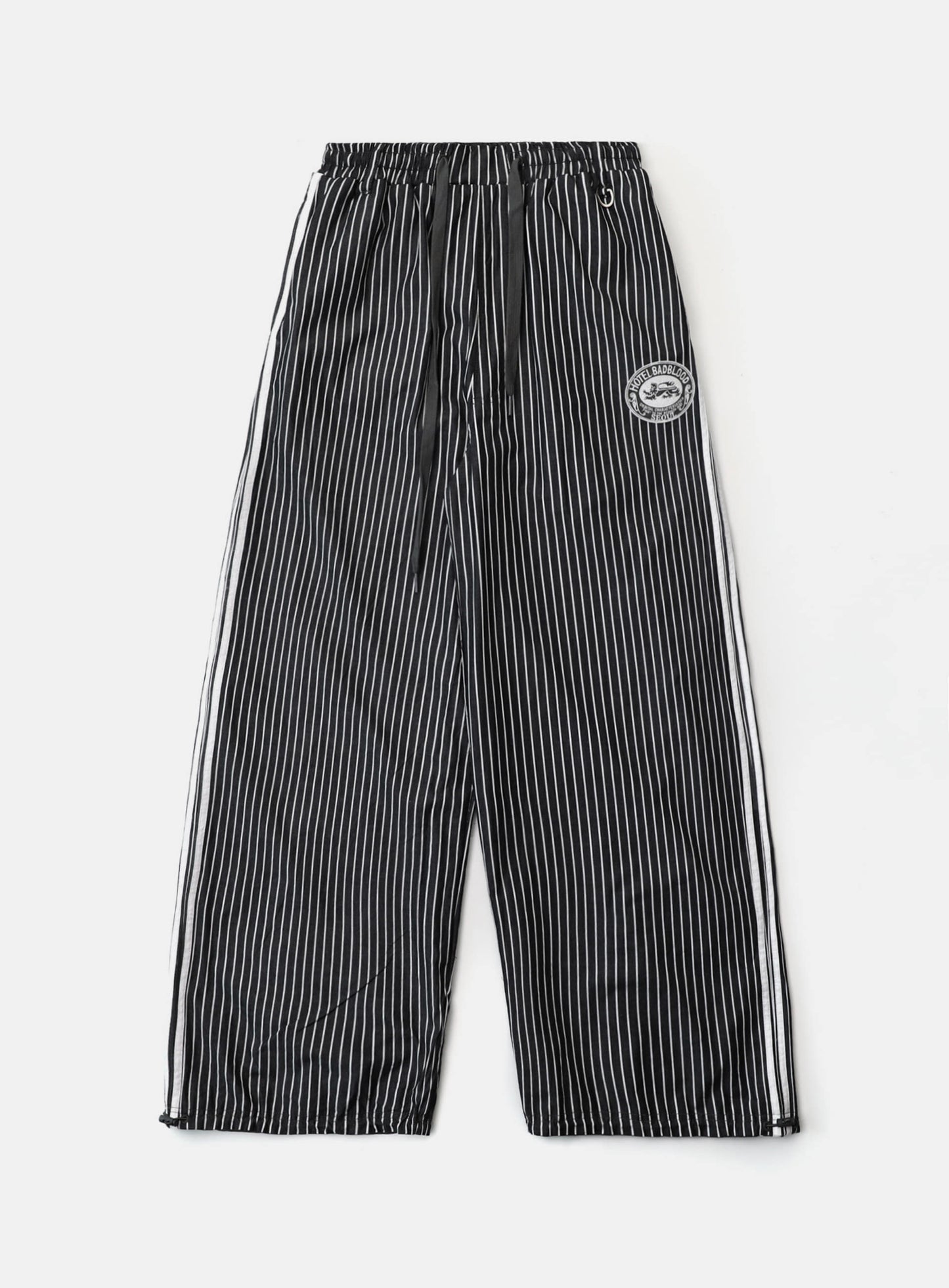 Reversible Pinstripe Track Pants - Grey