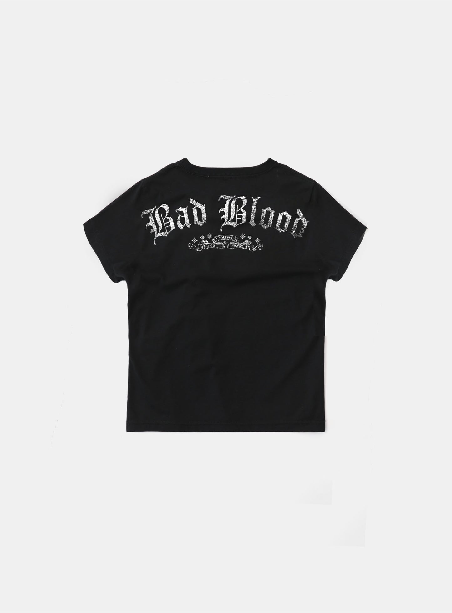 Crack Print T-Shirt - Black