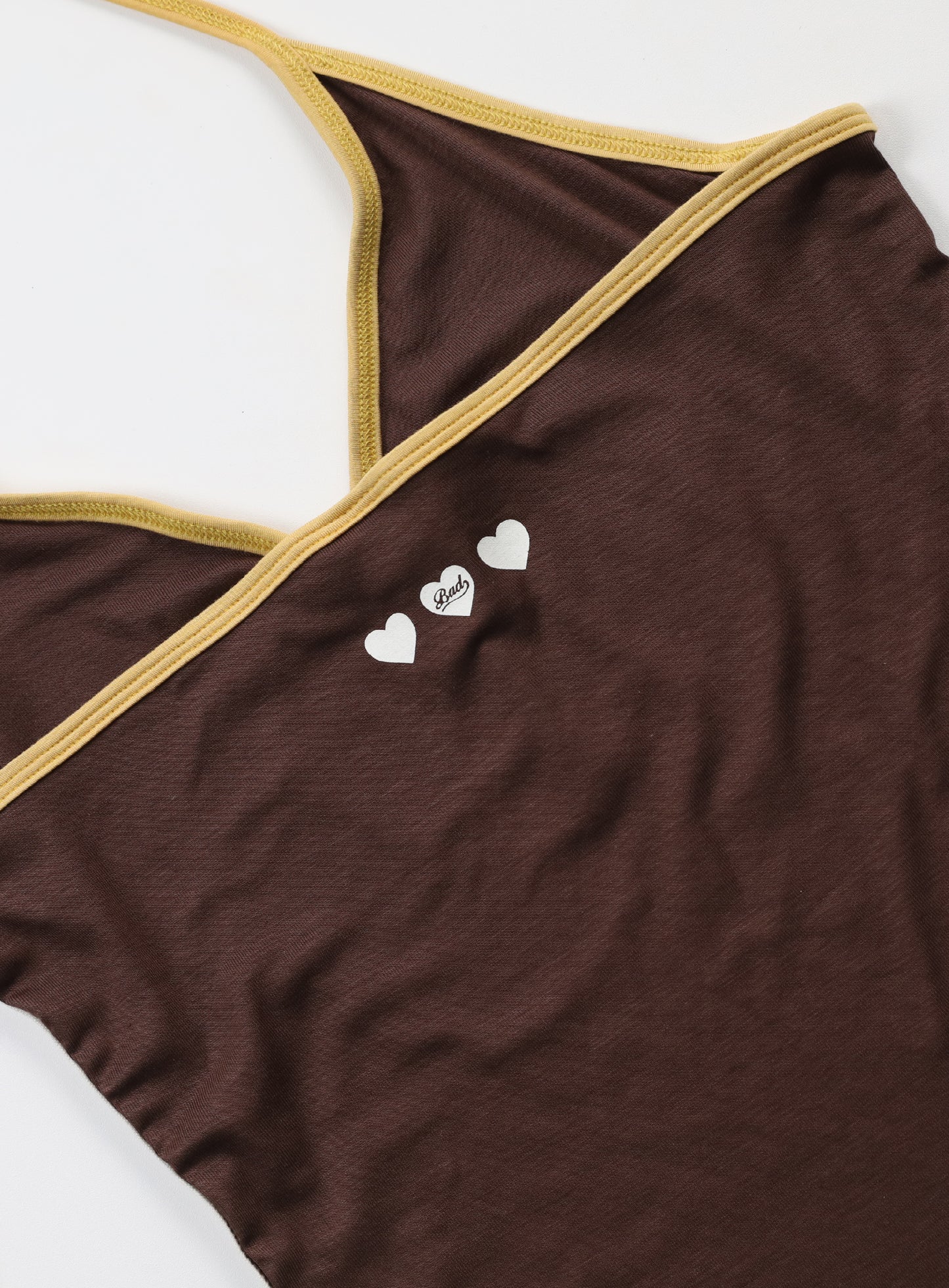 Cindy V-neck halter tank - Tobacco