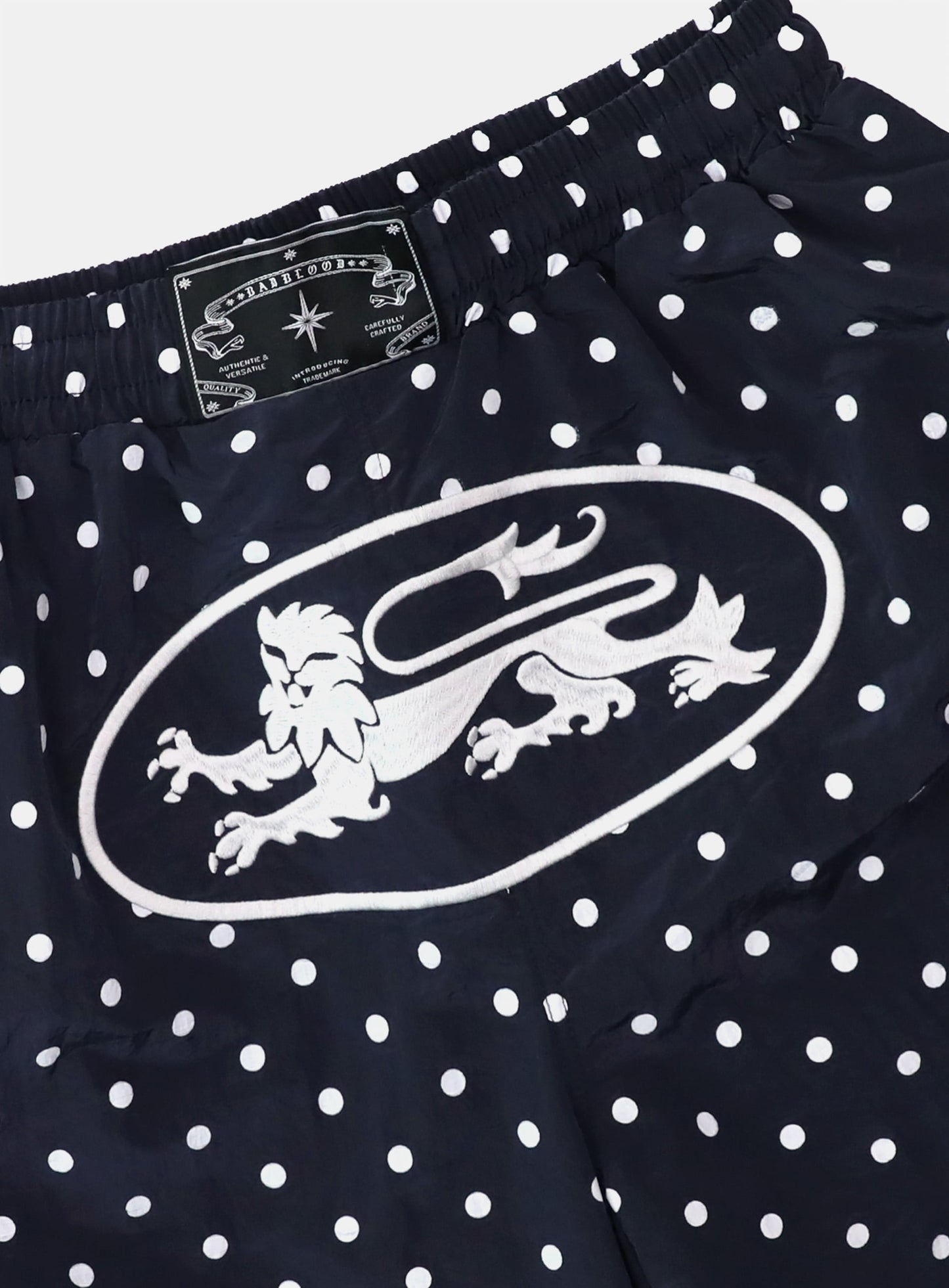 Mystic Billy Nylon Bermuda Pants - Navy Dot